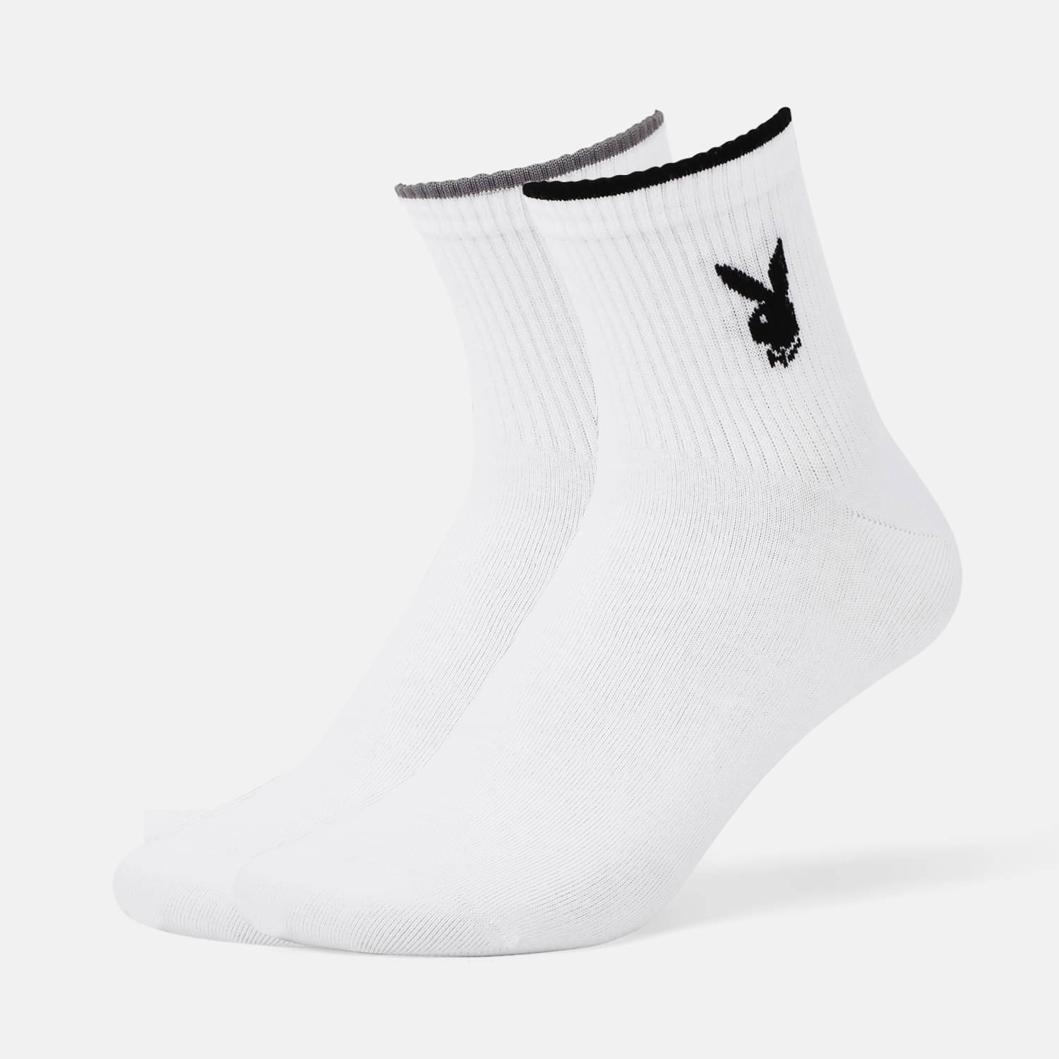 SOCKSXPRESS Pack of 2 Men's Cotton Ankle Length Socks ( White ) SOCKSXPRESS Pack of 2 Men's Cotton Ankle Length Socks ( White )