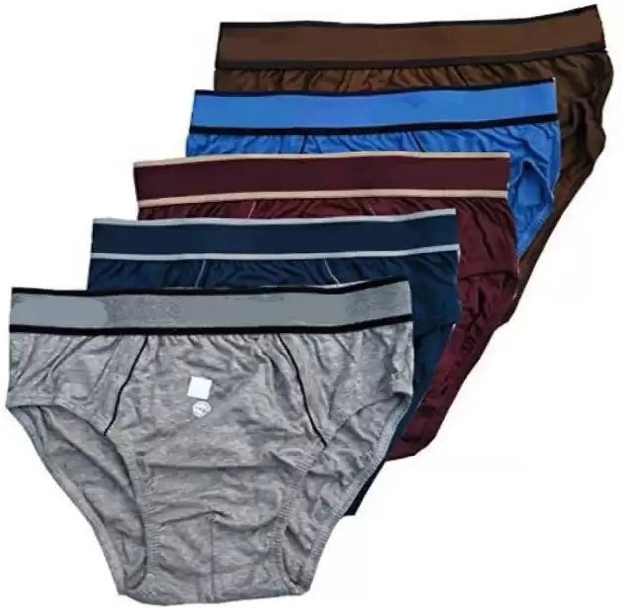 SONME ENTERPRISES Pack of 5 Cotton Blend Briefs For Men's ( Multicolor )