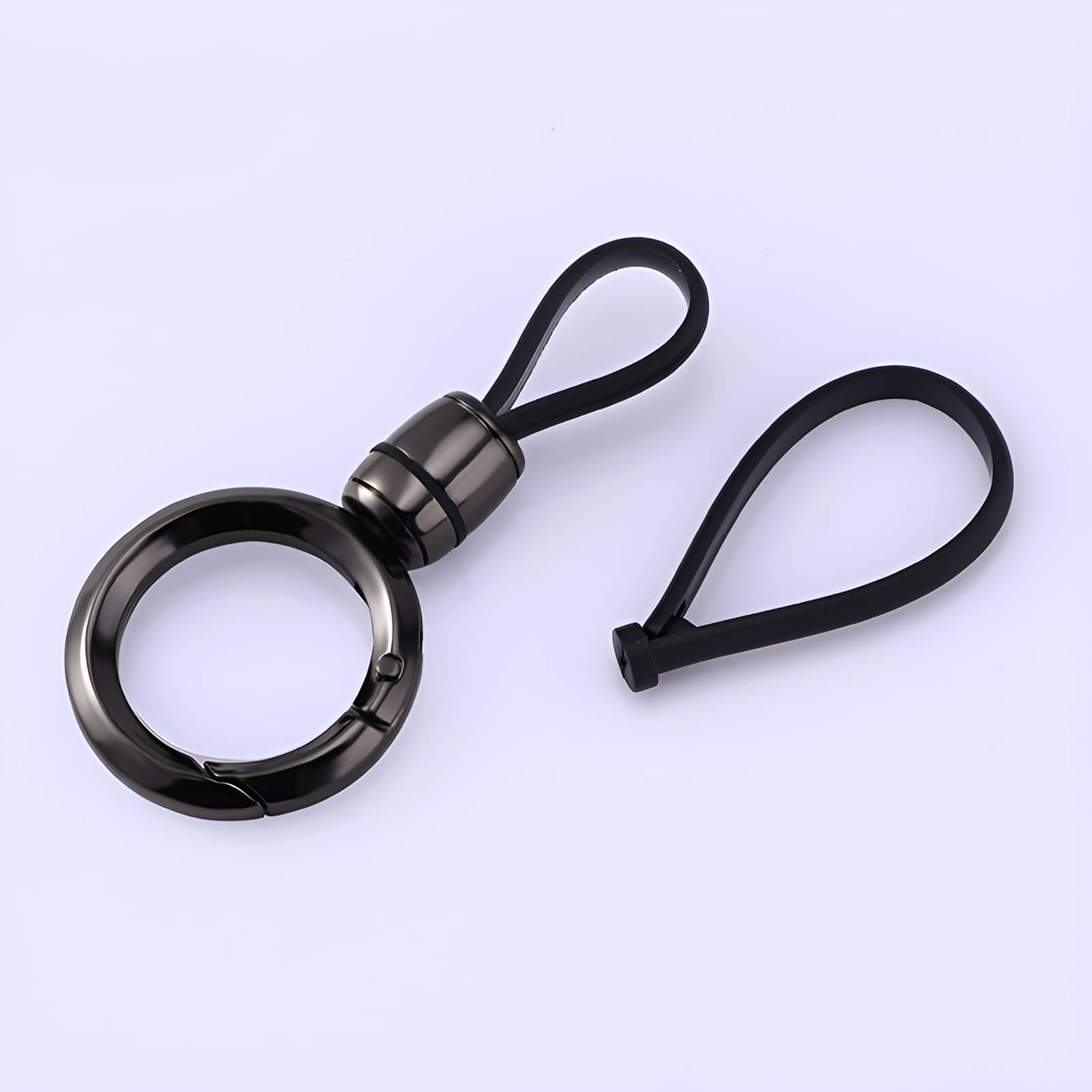 SPINFO Metallic Keychain Alloy Single Black SPINFO Metallic Keychain Alloy Single Black