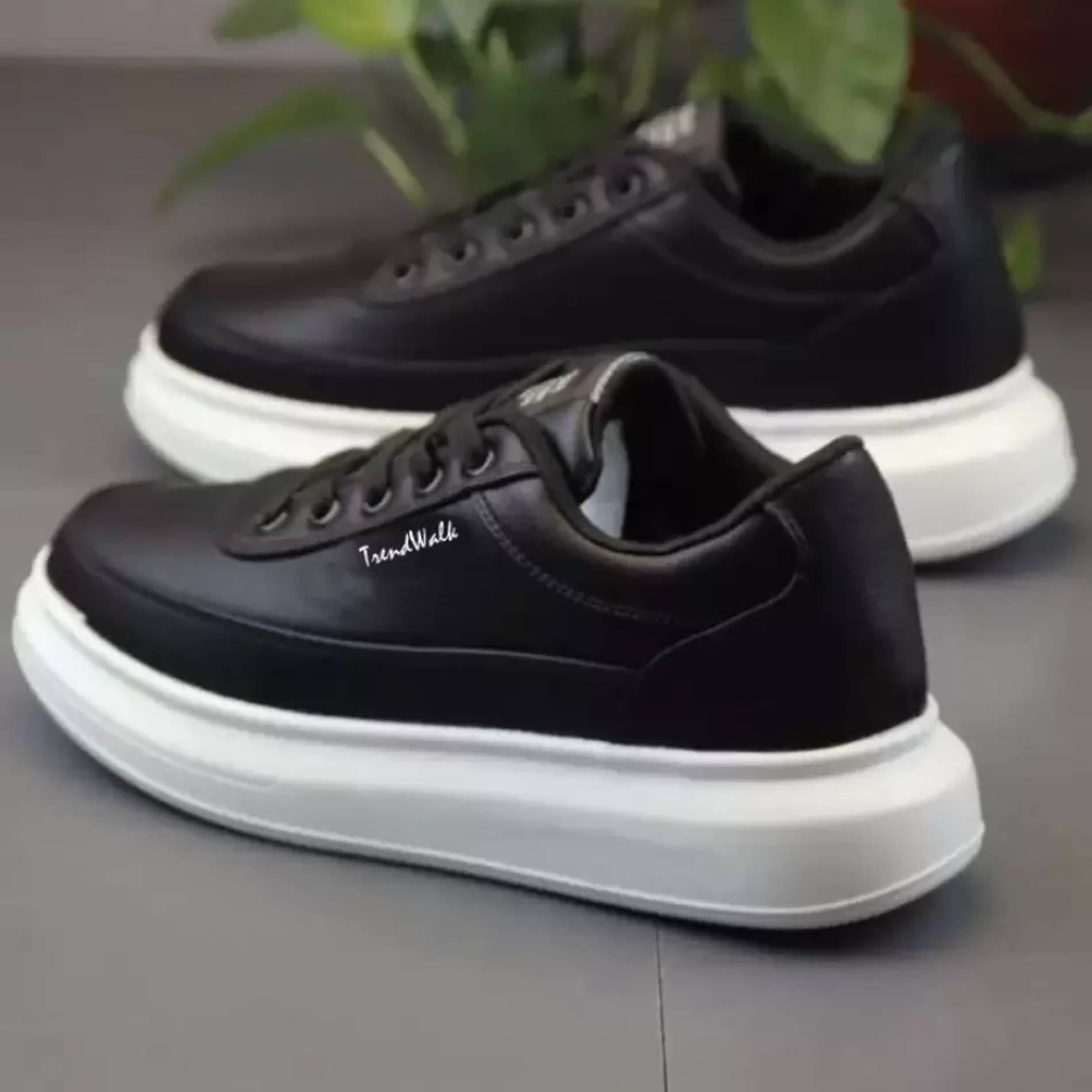     			TrendWalk Shoes Sneakers For Men BLACK Casual Shoes Black Men's Sneakers