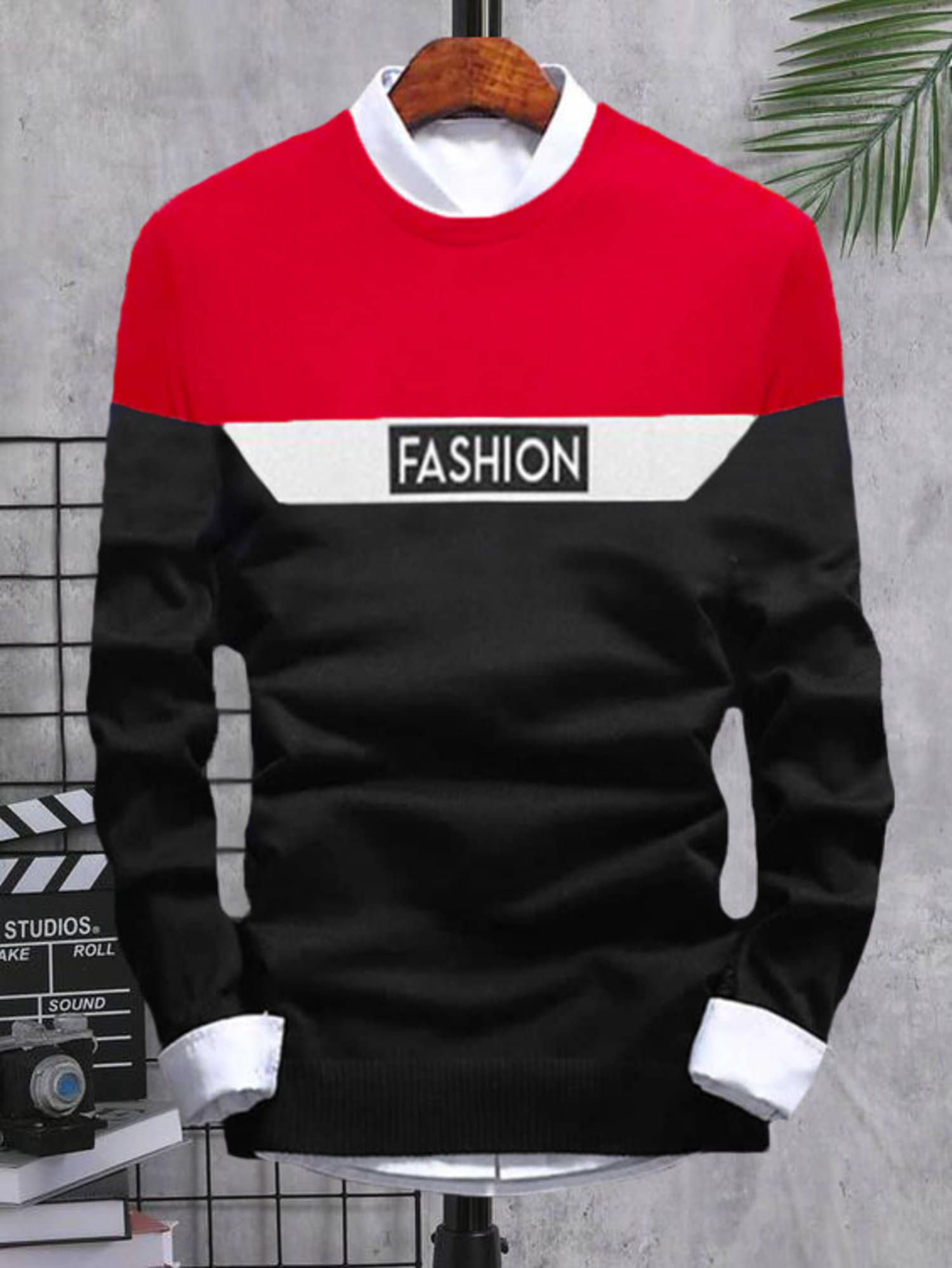 Try This Cotton Blend Regular Fit Colorblock Full Sleeves Men's Round T-Shirt - Red ( Pack of 1 ) Try This Cotton Blend Regular Fit Colorblock Full Sleeves Men's Round T-Shirt - Red ( Pack of 1 )