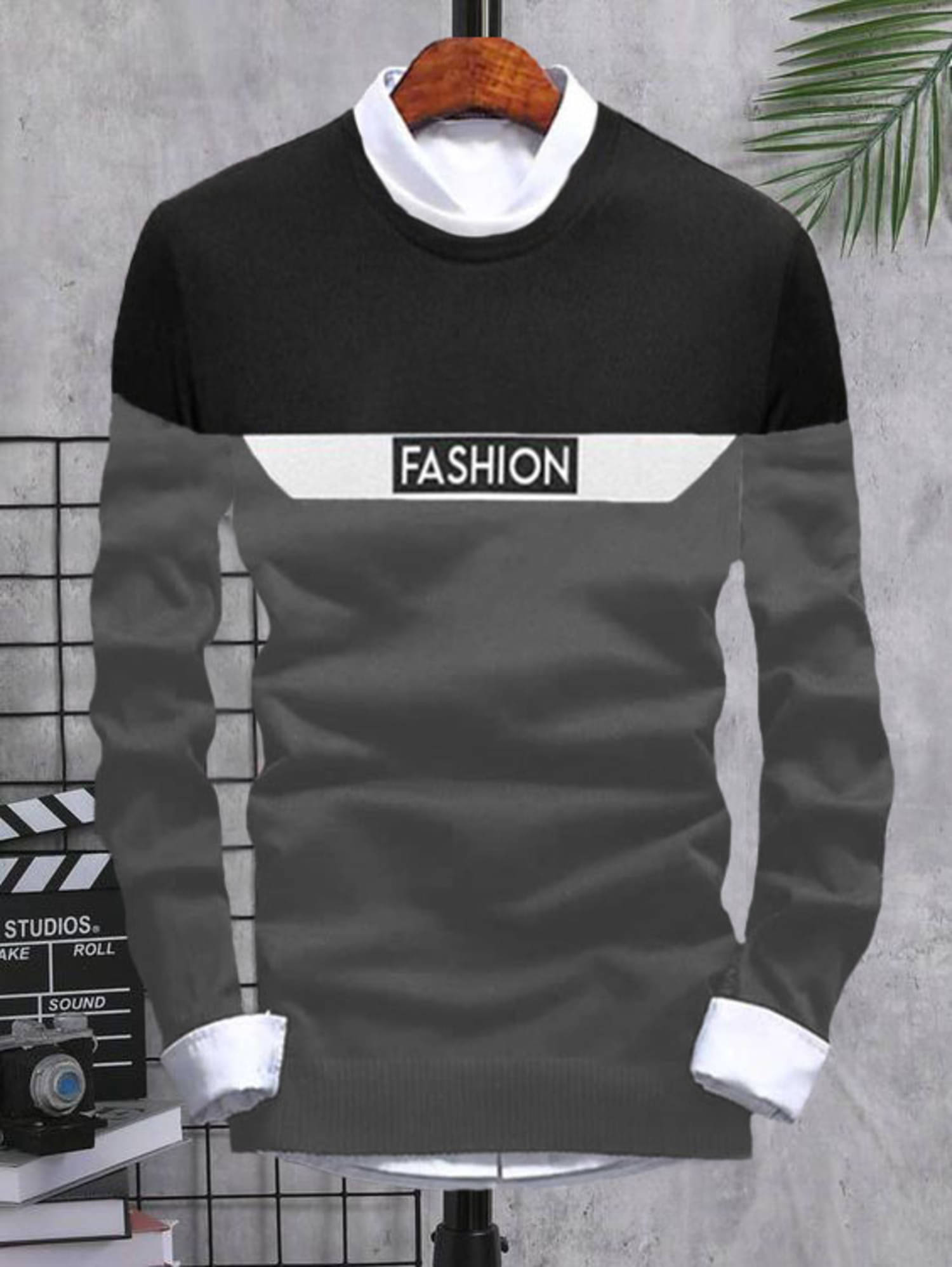 Try This Cotton Blend Regular Fit Colorblock Full Sleeves Men's Round T-Shirt - Grey ( Pack of 1 )     			Try This Cotton Blend Regular Fit Colorblock Full Sleeves Men's Round T-Shirt - Grey ( Pack of 1 )