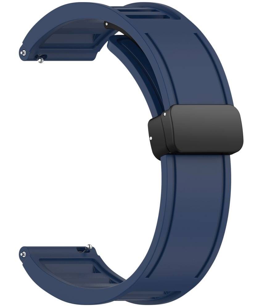 ACM Watch Strap Silicone Belt Magnetic Clasp 22mm compatible with Pebble Wave Smartwatch Hook Sports Band Dark Blue ACM Watch Strap Silicone Belt Magnetic Clasp 22mm compatible with Pebble Wave Smartwatch Hook Sports Band Dark Blue
