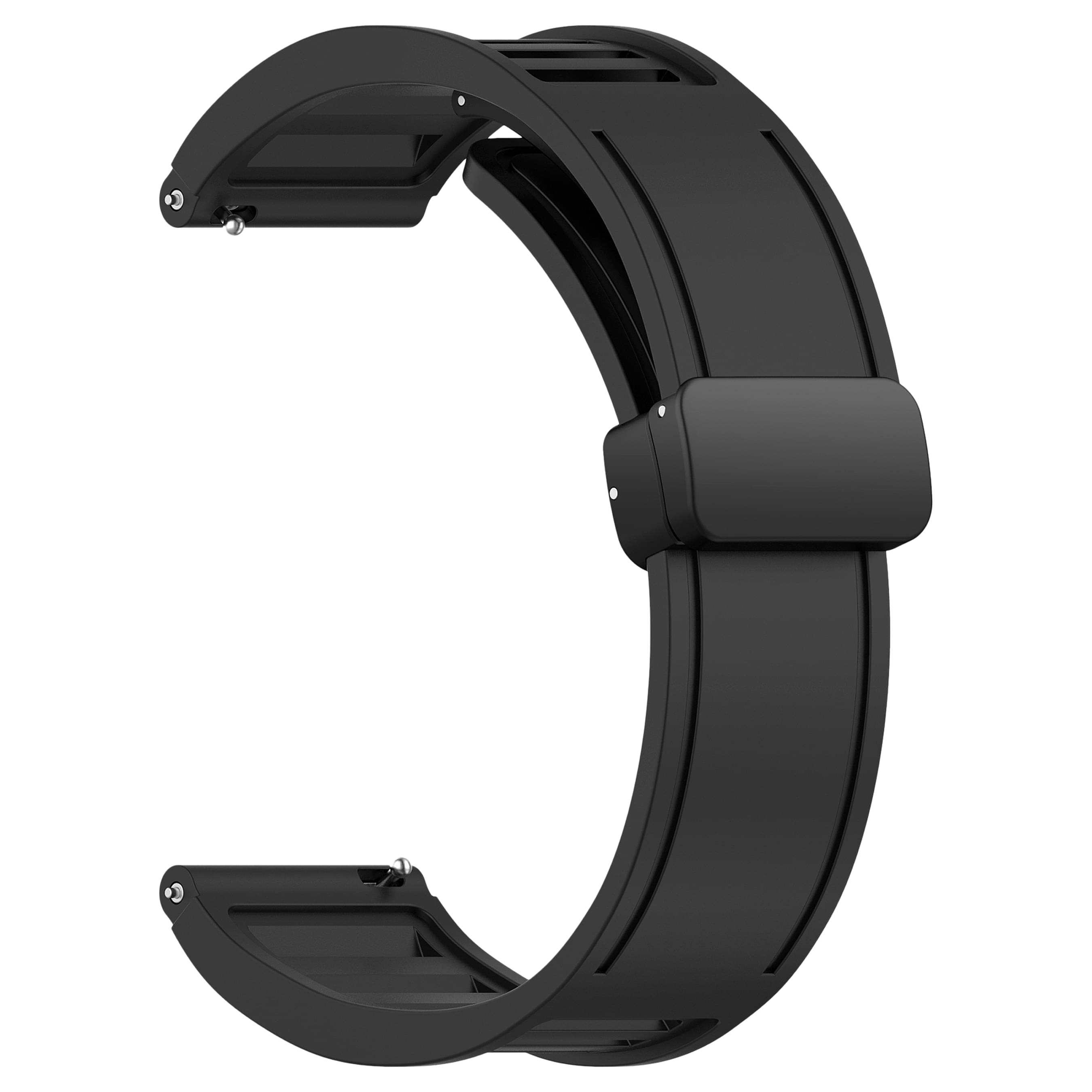 ACM Watch Strap Silicone Belt Magnetic Clasp 22mm compatible with Pebble Got Game Of Thrones Edition Smartwatch Band Black ACM Watch Strap Silicone Belt Magnetic Clasp 22mm compatible with Pebble Got Game Of Thrones Edition Smartwatch Band Black