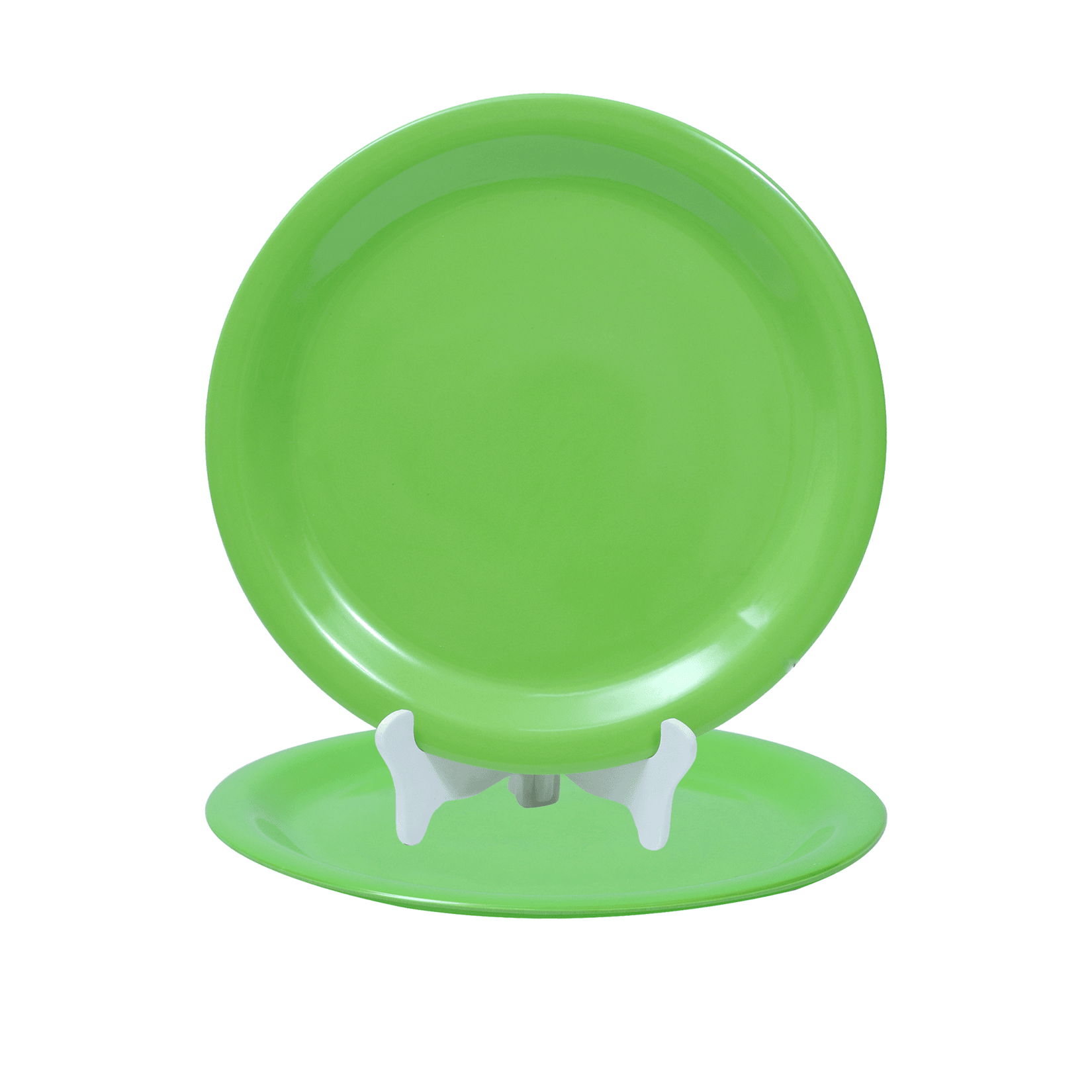     			ARIYA 2 Pcs Melamine Dark Green Full Plate