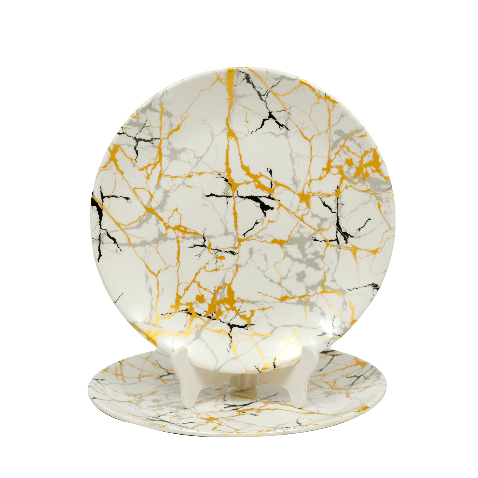 ARIYA 2 Pcs Melamine White Full Plate ARIYA 2 Pcs Melamine White Full Plate