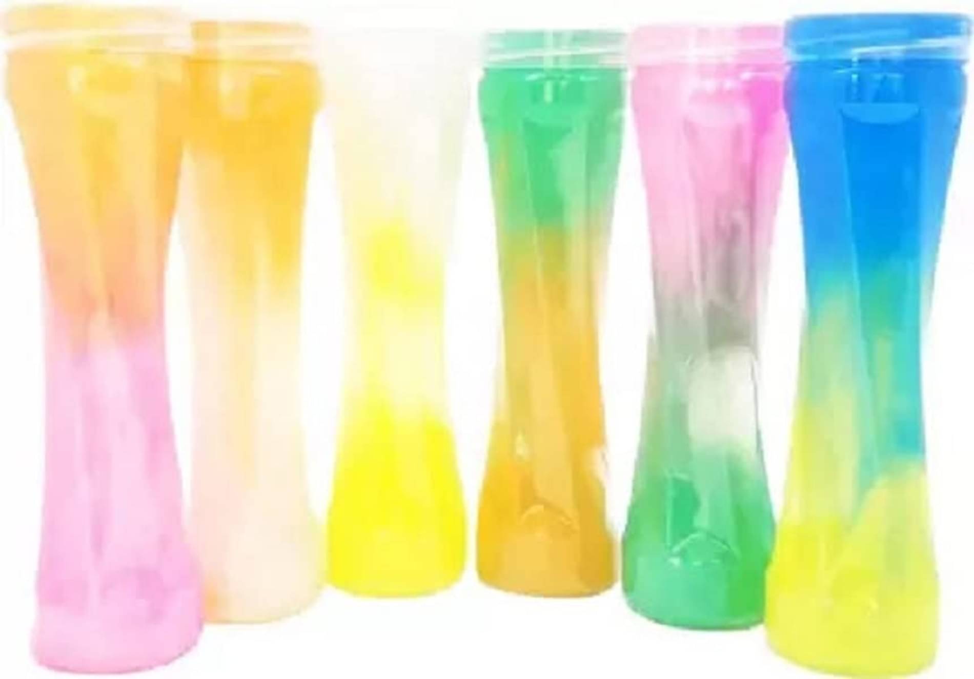 ATIPRIYA Set of 6 Rainbow Slime Soft Jelly Toys for Kids and Adults ,Safe and non Toxic ,Stress Relief ATIPRIYA Set of 6 Rainbow Slime Soft Jelly Toys for Kids and Adults ,Safe and non Toxic ,Stress Relief