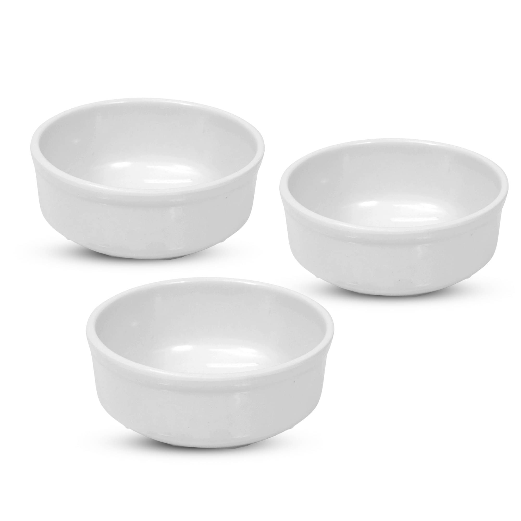 AURKA ARK-AK-584-586-599-WHT-PC-3-PC Melamine Plain Soup Bowl 11 cm ( Set of 3 ) Black AURKA ARK-AK-584-586-599-WHT-PC-3-PC Melamine Plain Soup Bowl 11 cm ( Set of 3 ) Black