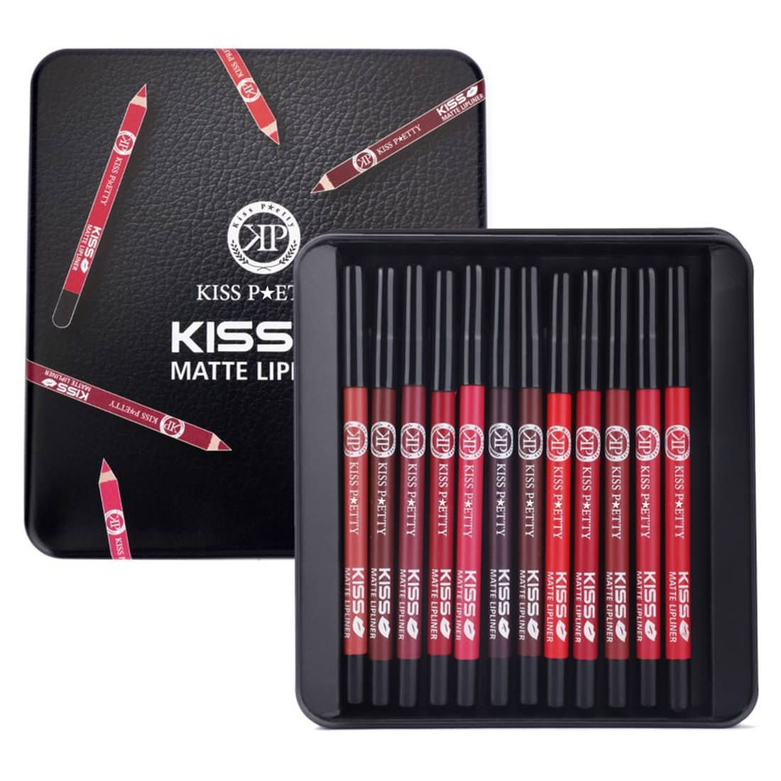     			Adbeni Matte12pc Waterproof Lip Liner Pencil Multi 200