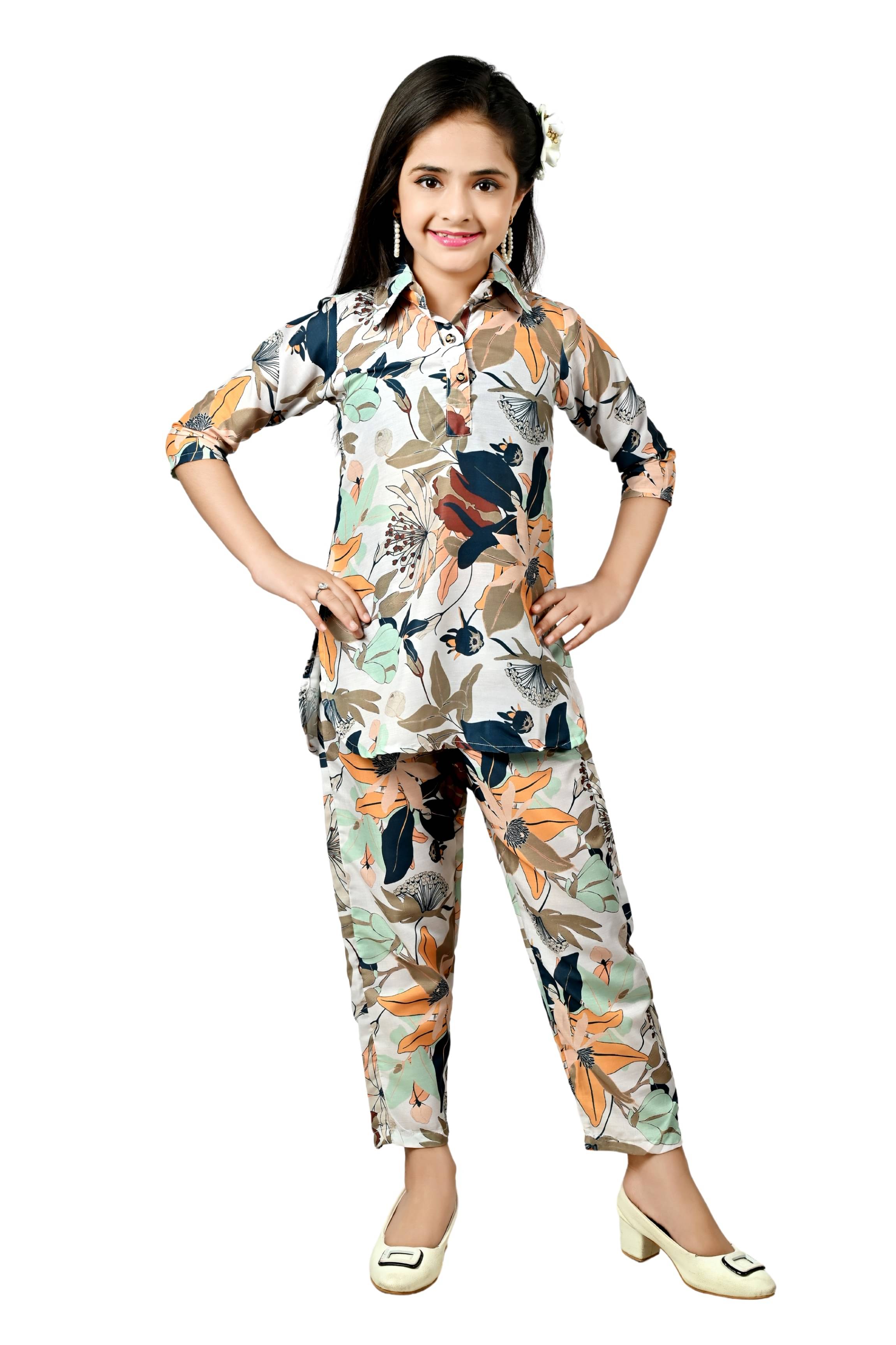     			Arshia Fashions Pack of 1 Girls Polyester Shirt & Pant ( Green )