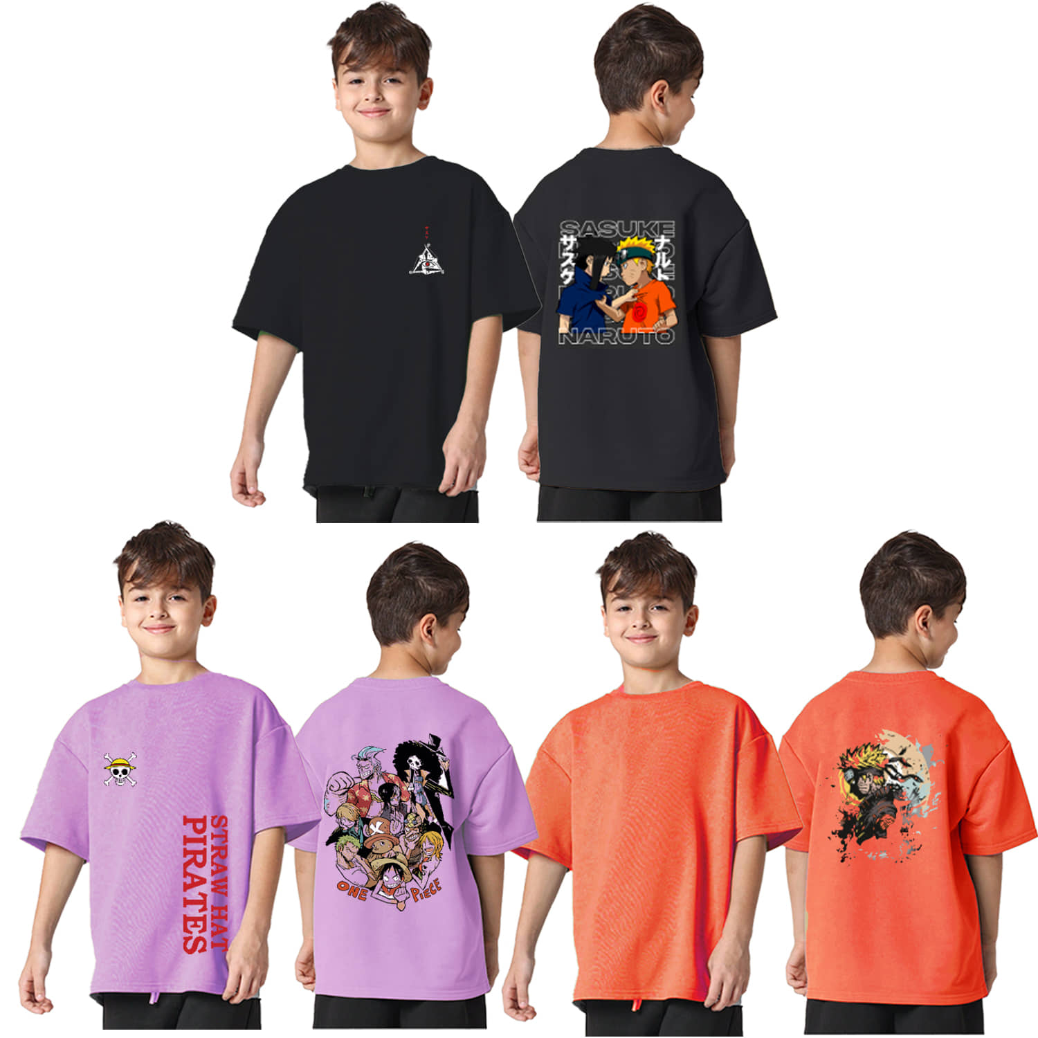 Billyball Pack of 3 Boys Cotton T-Shirt ( Multicolor 4 )