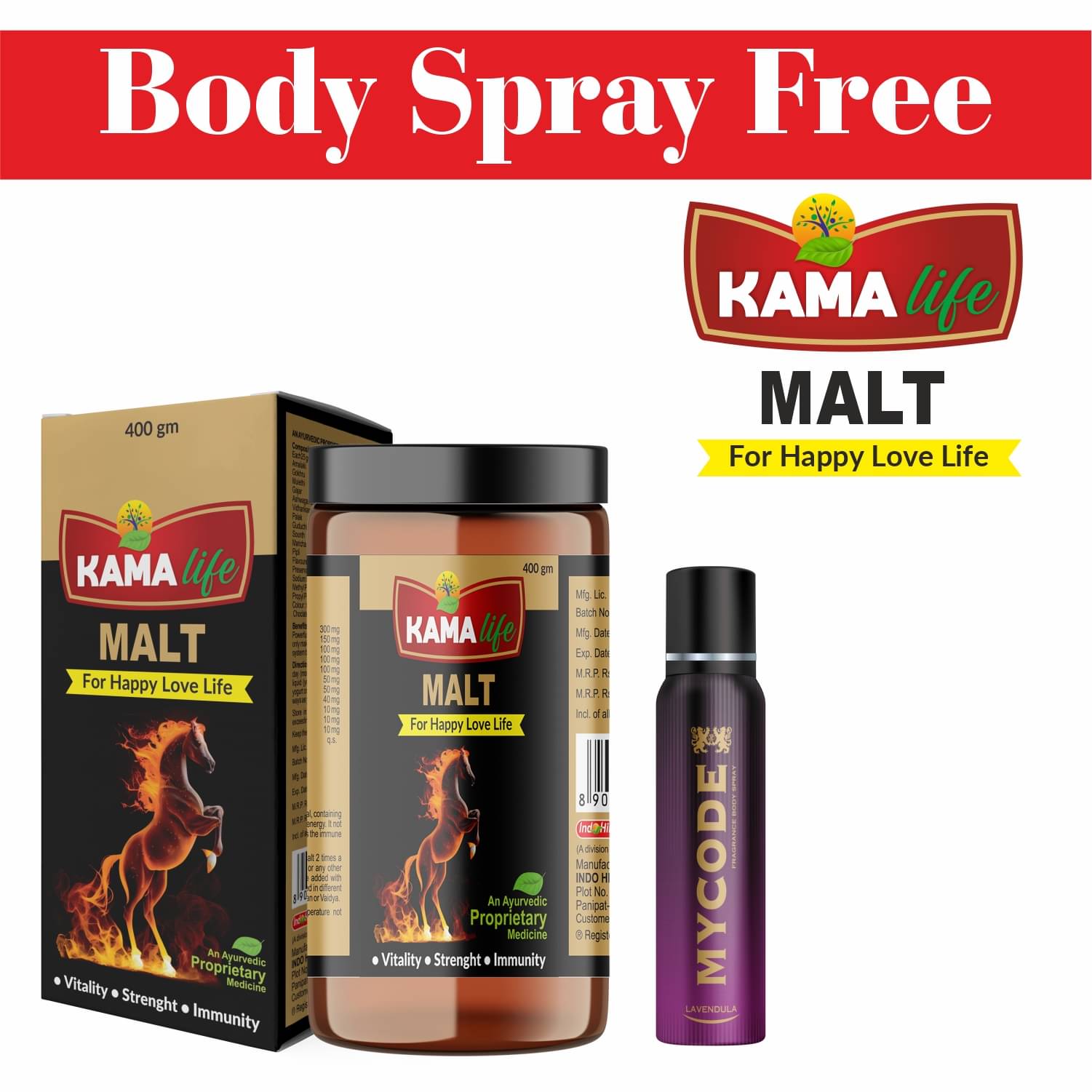     			Buy Kama Life Malt And Get 1 Perfume