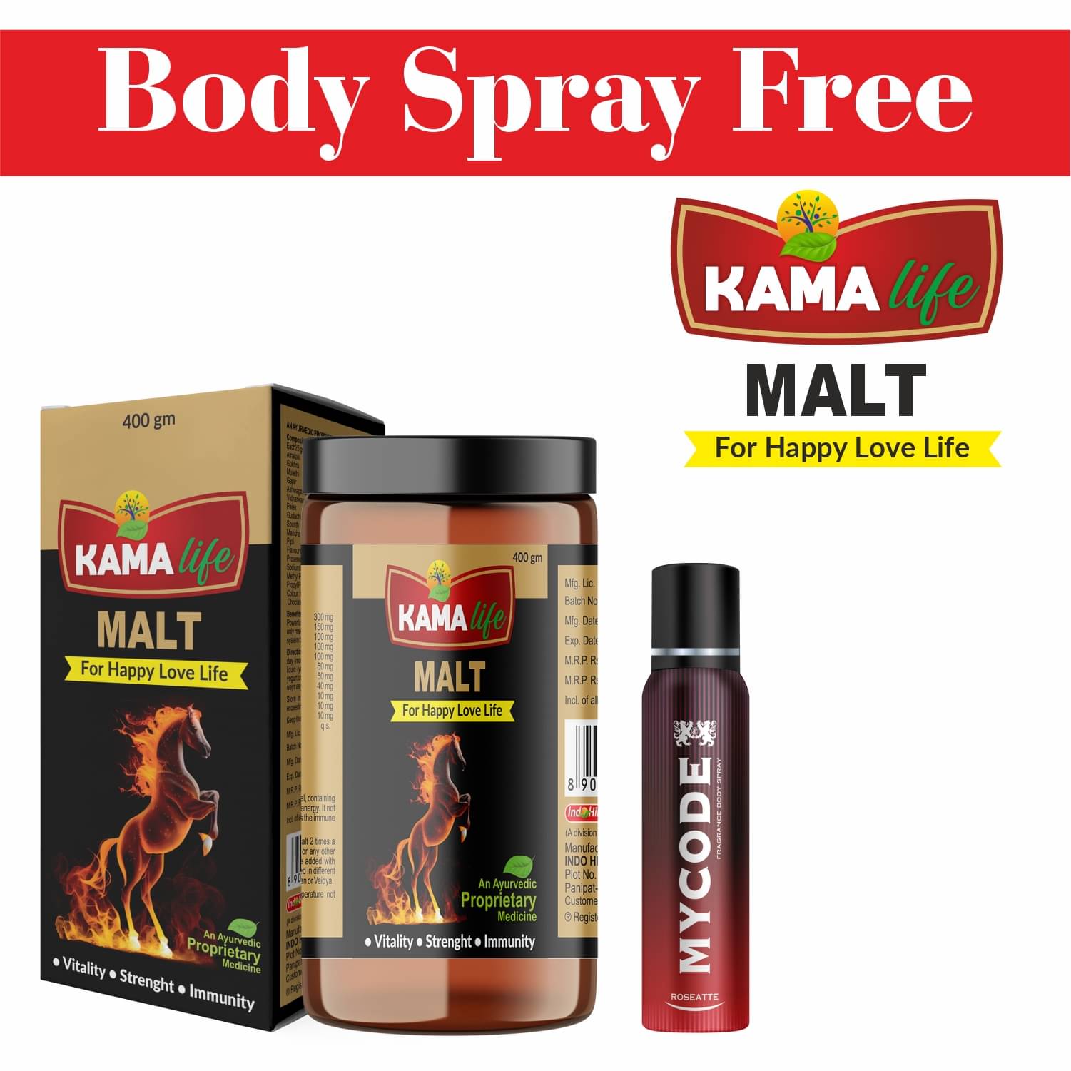     			Buy Kama Life Malt And Get 1 Perfume