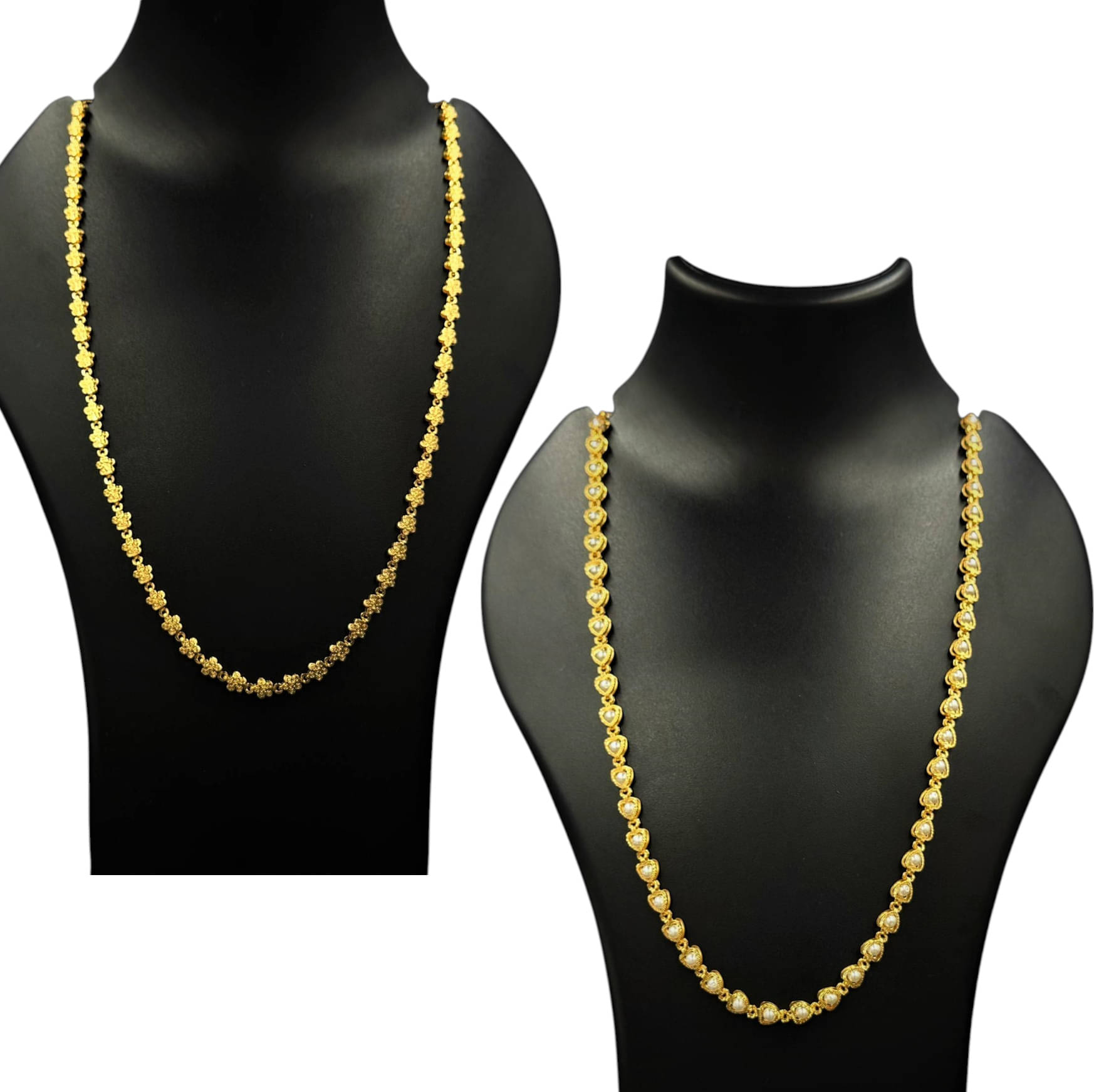 Charms Gold Plated Chains Combo ( Set of 2 ) Charms Gold Plated Chains Combo ( Set of 2 )