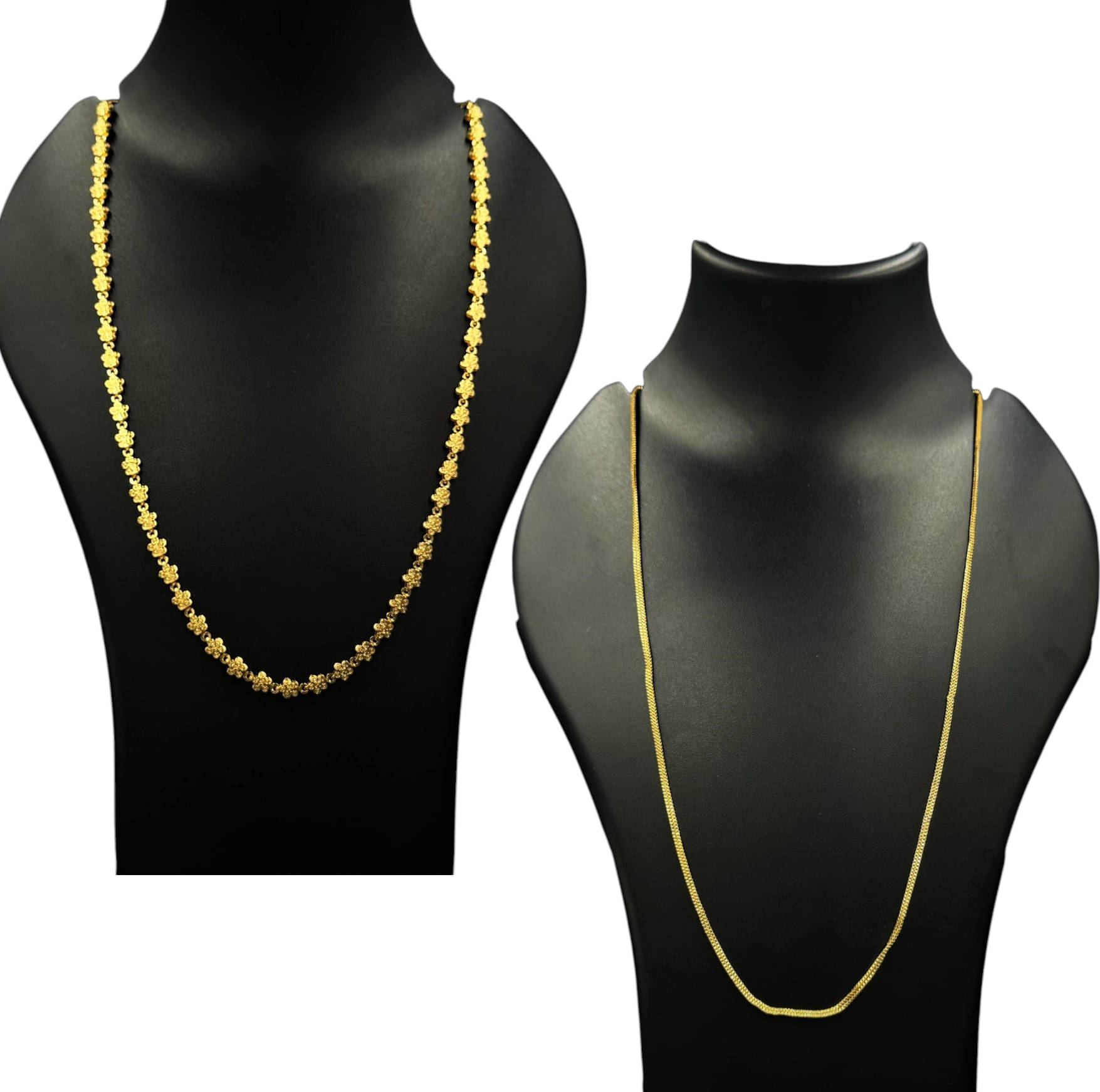 Charms Gold Plated Chains Combo ( Set of 2 ) Charms Gold Plated Chains Combo ( Set of 2 )