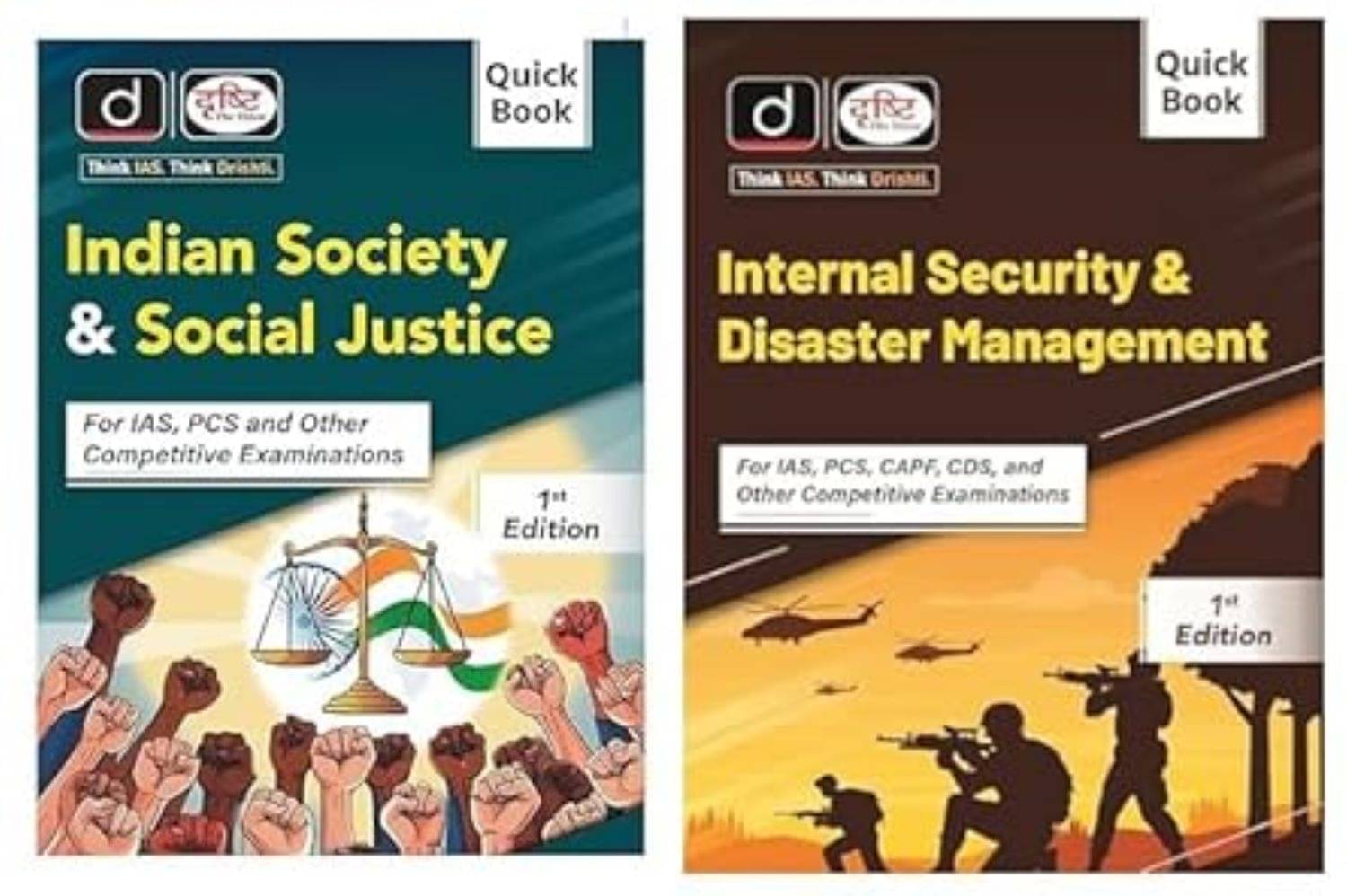     			DRISHTI IAS QUICK BOOK 2025 EXAM INDIAN SOCIETY & SOCIAL JUSTICE WITH INTERNAL SECURITY & DISASTER MANAGEMENT