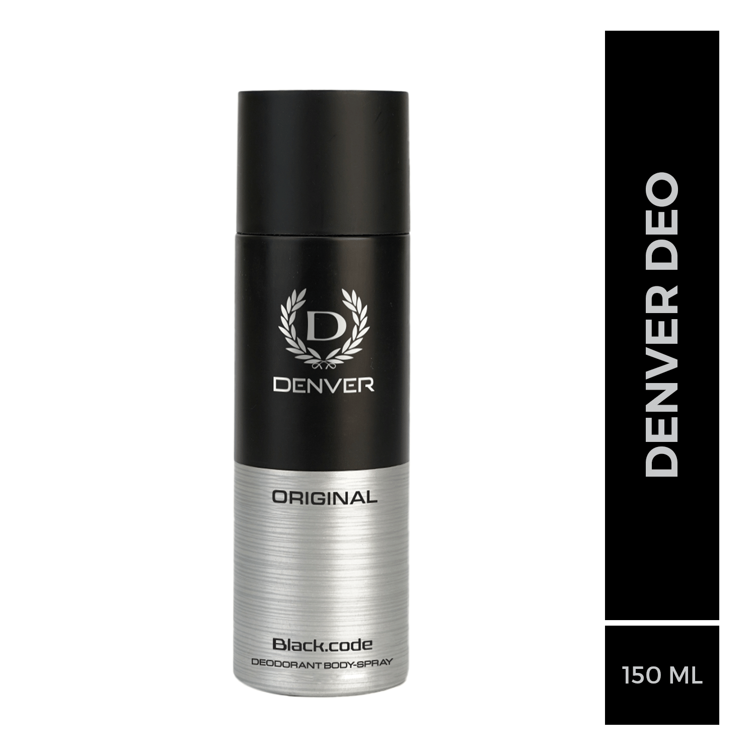     			DENVER Black Code Deo Long Lasting Deodorant Spray - For Men 150 ml, (Pack of 1)