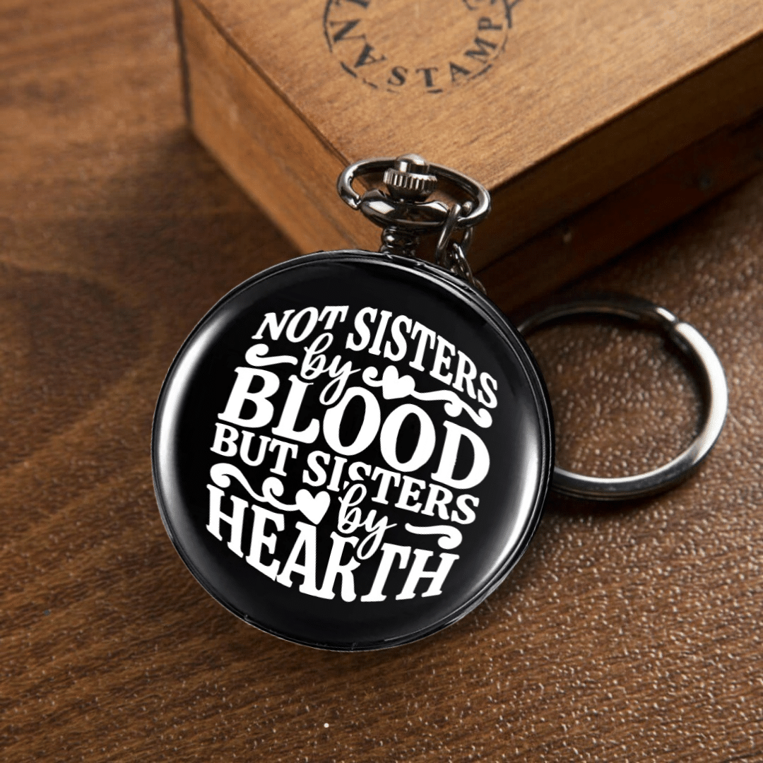GT Gala Time Pocket watch keyachain Creative Rakshabandan Gift Sister by blood & Heart Key Chain GT Gala Time Pocket watch keyachain Creative Rakshabandan Gift Sister by blood & Heart Key Chain