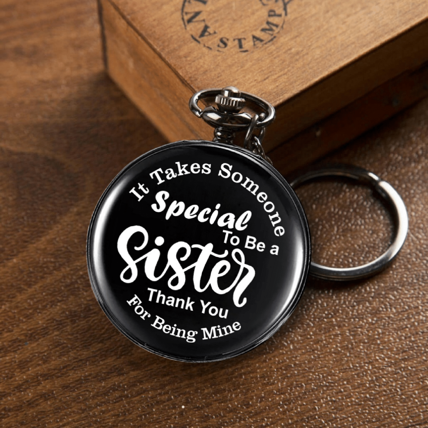 Pocket watch keyachain Creative Unique Gift Special Sister Key Chain Pocket watch keyachain Creative Unique Gift Special Sister Key Chain