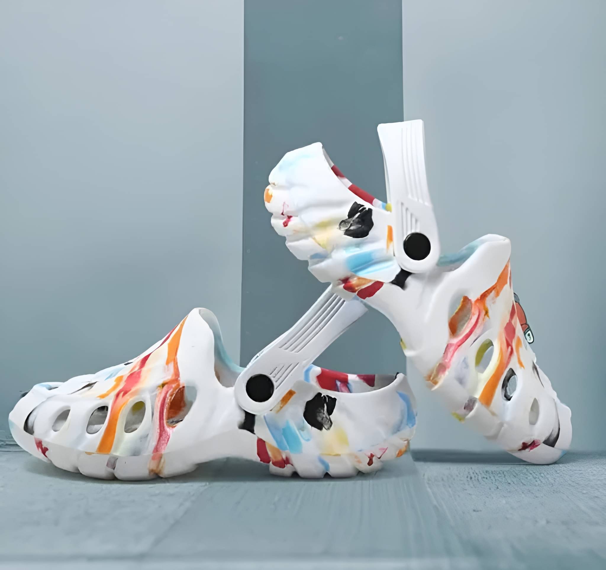     			KNIEVL - Multicoloured Men's Clogs