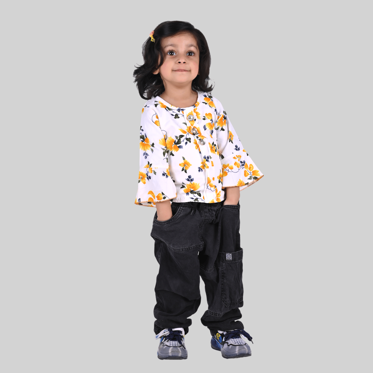     			Kidzee Kingdom Pack of 1 Girls Cotton Top ( Multicolor )