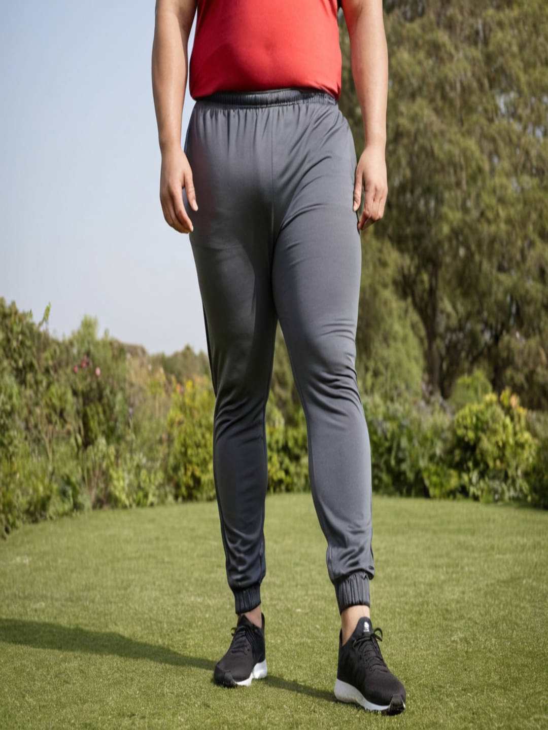 MAYKR Grey Lycra Men's Joggers ( Pack of 1 ) MAYKR Grey Lycra Men's Joggers ( Pack of 1 )