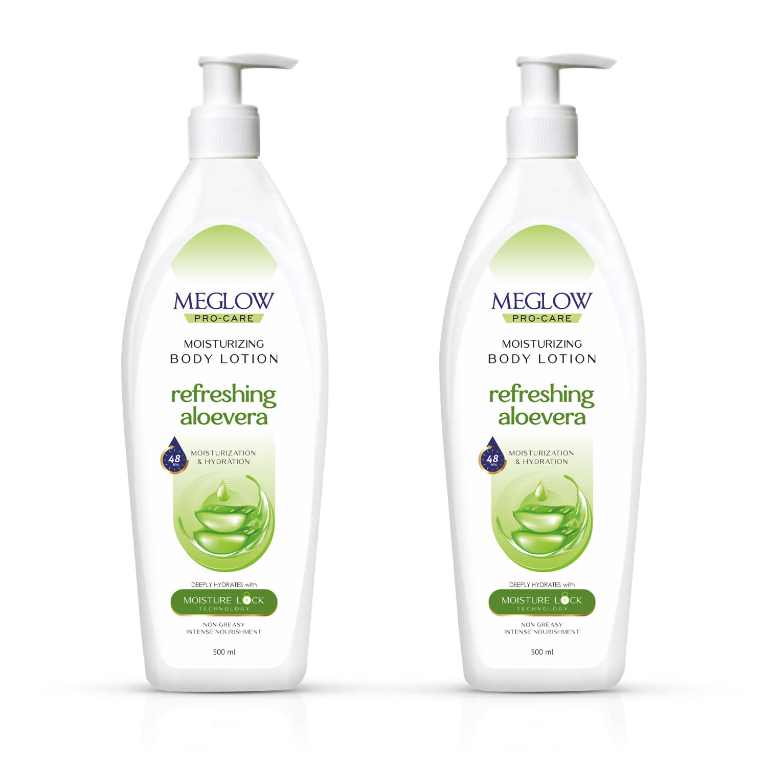 Meglow Pro-Care Moisturizer Body Lotion Aloevera Hydrates with 48hrs Moisture Lock Technology 500ml Meglow Pro-Care Moisturizer Body Lotion Aloevera Hydrates with 48hrs Moisture Lock Technology 500ml
