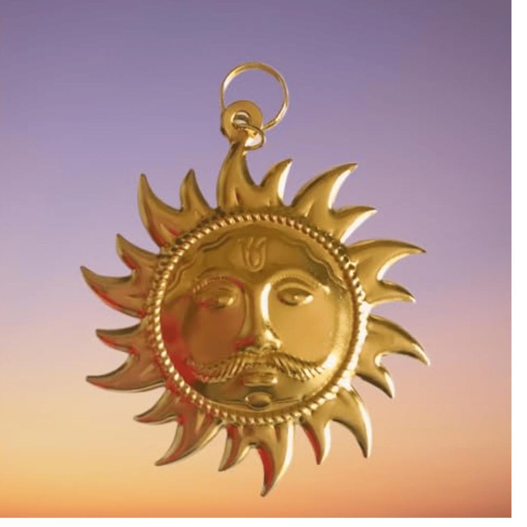     			NAVYAKSH Brass Sun God Idol ( 1.5 cm )