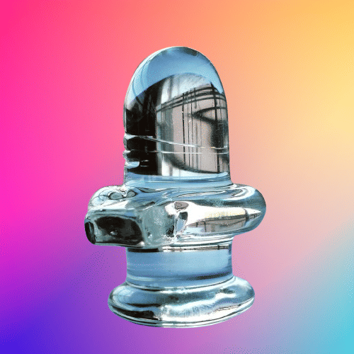     			NAVYAKSH Crystal Shivling Idol ( 1.5 cm )