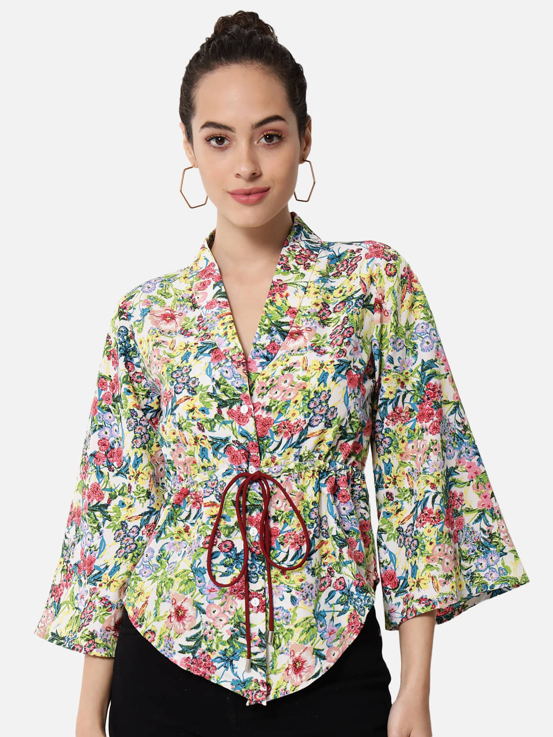 OTIRA Women's Crepe Regular Top ( Multicolor )     			OTIRA Women's Crepe Regular Top ( Multicolor )