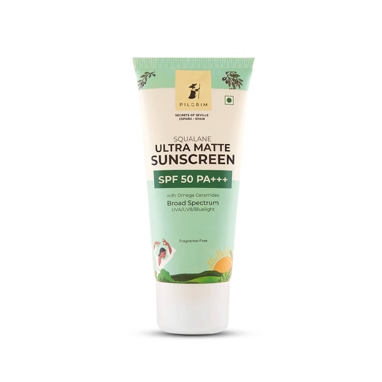     			Pilgrim Squalane Ultra Matte Sunscreen Spf 50 Pa+++ Susncreen,For All Skin Type,50G (pack Of 1)