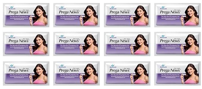     			Prega News One Step Urine HCG Pregnancy Test Kit Device (Pack of 12)
