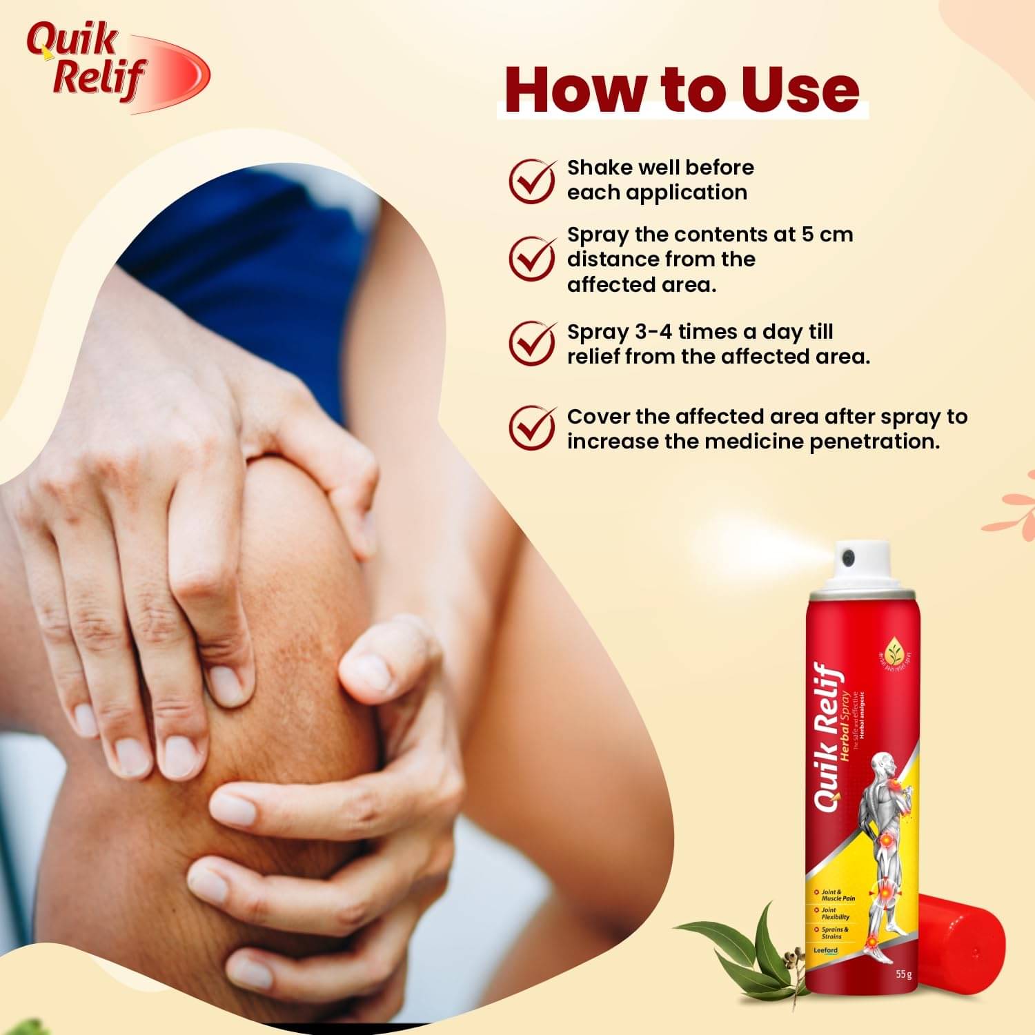     			Quik Relif Pain Relief Oil | Fast Relief from Joint & Muscle Pain (Pack of 2 x 100ml Each )
