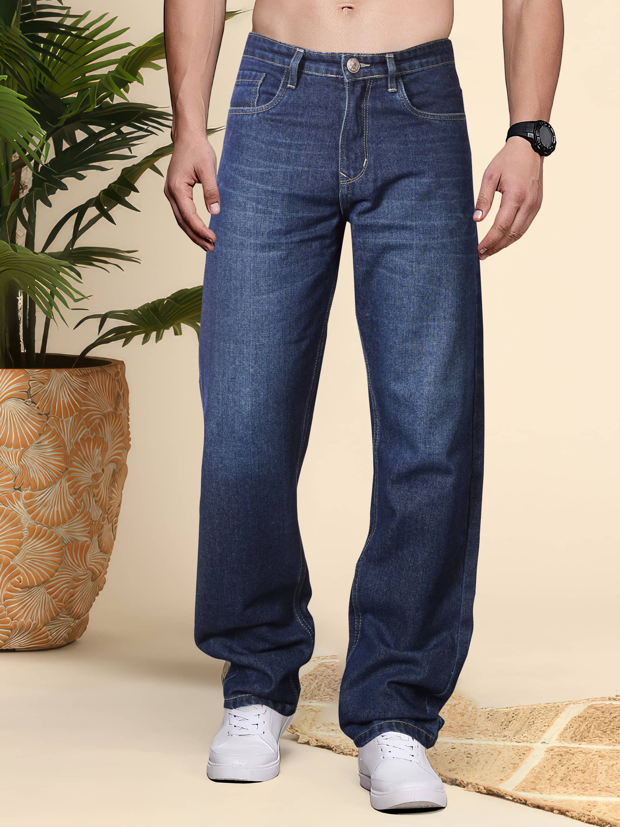 RIG BONE Dyed Men's Jeans - Dark Blue ( Pack of 1 ) - Jeans | Buy online on ZillyBuy