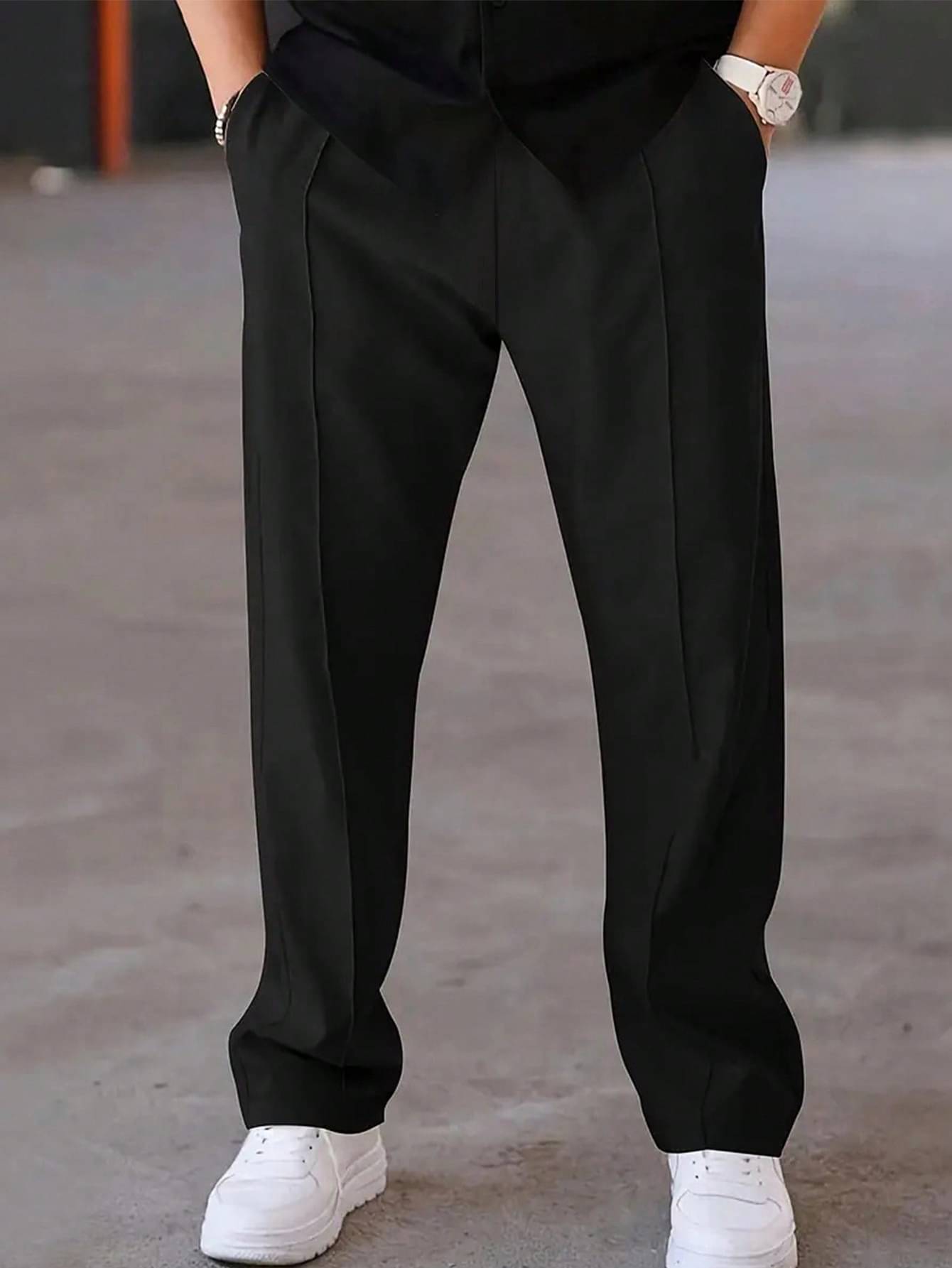     			SAKHWALA Black Polyester Men's Trackpants ( Pack of 1 )
