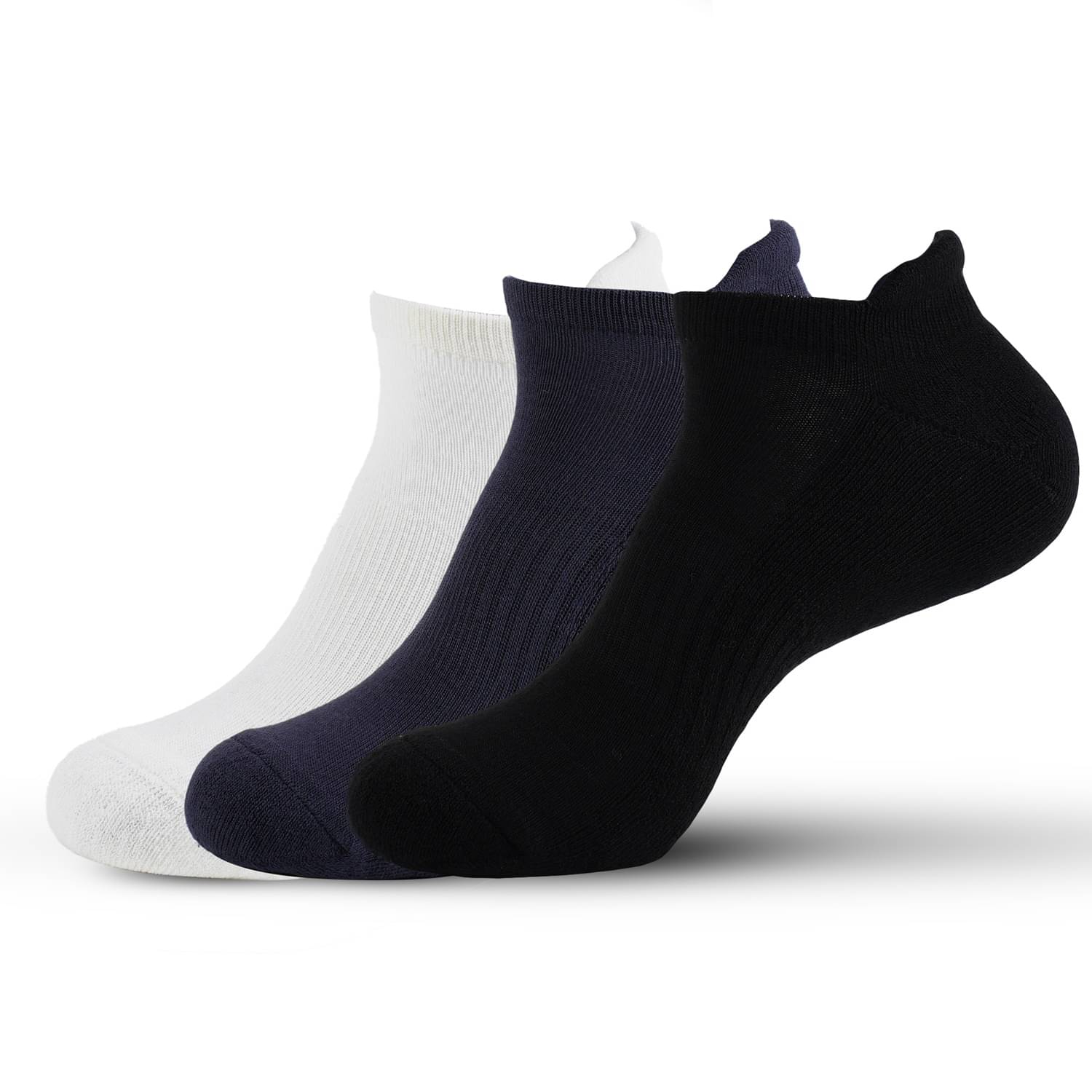 SOCKSXPRESS Pack of 3 Men's Cotton Ankle Length Socks ( Black ) SOCKSXPRESS Pack of 3 Men's Cotton Ankle Length Socks ( Black )