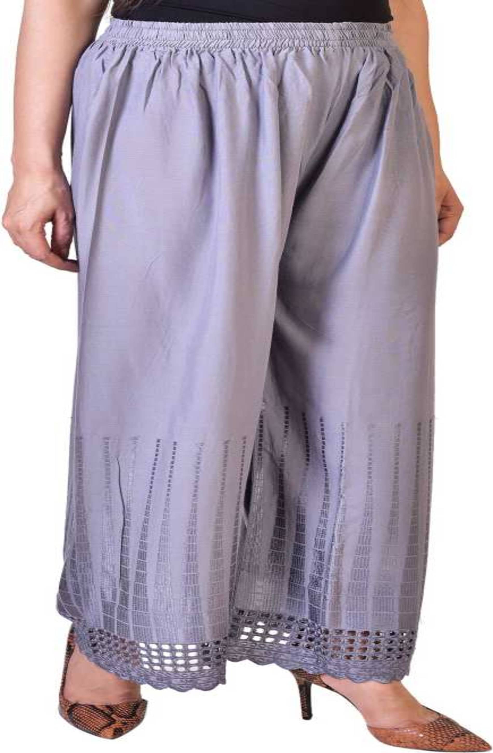 TNQ - Dark Grey Rayon Women's Palazzo ( Pack of 1 ) TNQ - Dark Grey Rayon Women's Palazzo ( Pack of 1 )