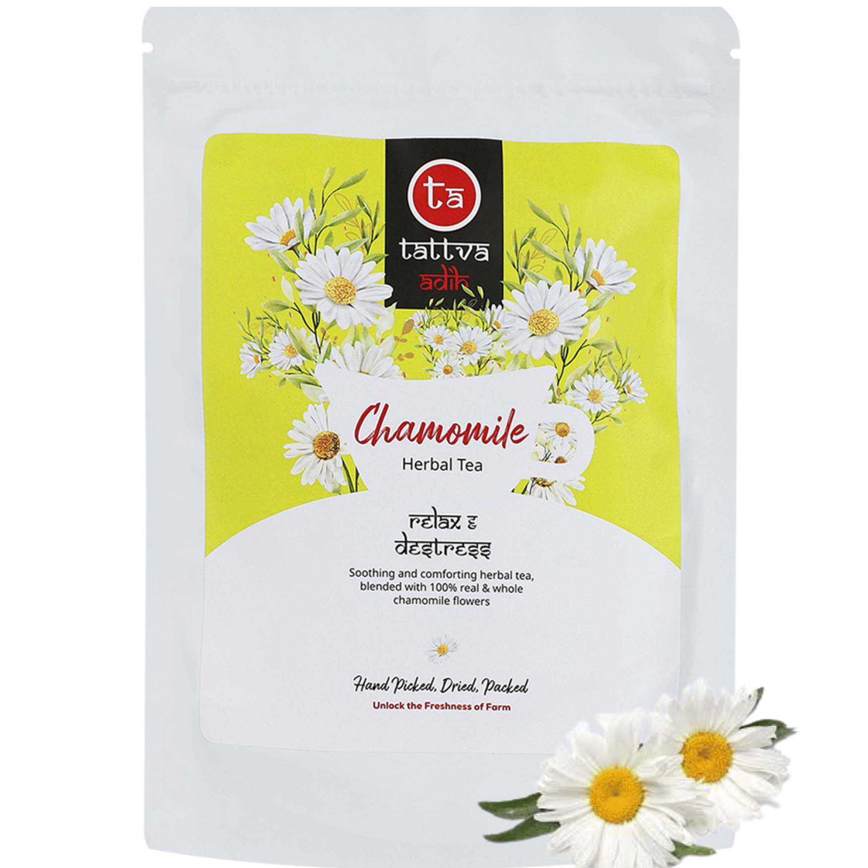     			Tattva Adih Chamomile Tea Loose Leaf 100 gm