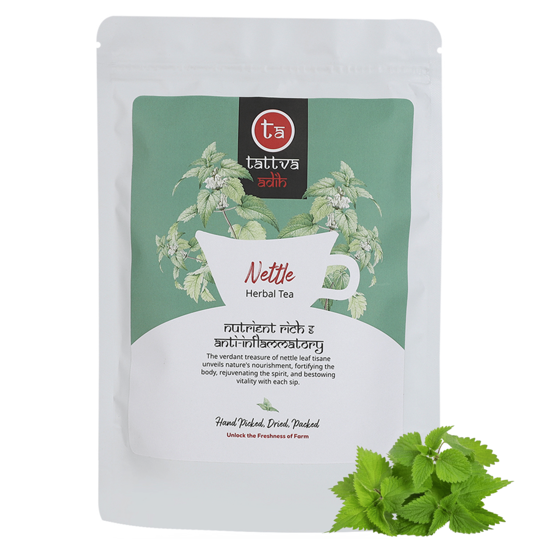 Tattva Adih Nettle Tea Loose Leaf 50 gm Tattva Adih Nettle Tea Loose Leaf 50 gm