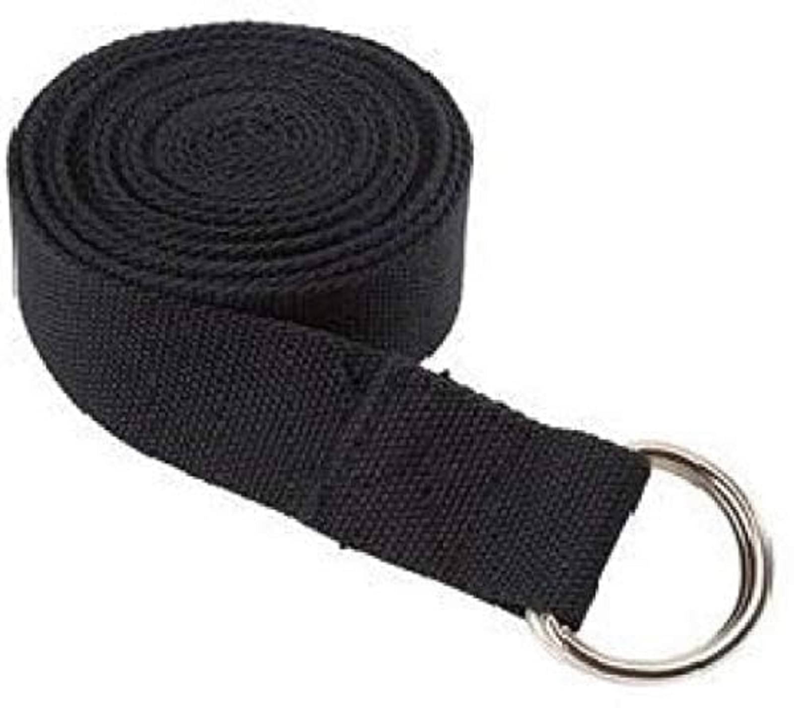 Yoga Strap & Stretching Belt Ideal for Yoga, Pilates, Therapy, Dance, Gymnastics & Flexibility 60% Thicker Belt with Extra Safe Adjustable Metal D-Ring Buckle     			Yoga Strap & Stretching Belt Ideal for Yoga, Pilates, Therapy, Dance, Gymnastics & Flexibility 60% Thicker Belt with Extra Safe Adjustable Metal D-Ring Buckle