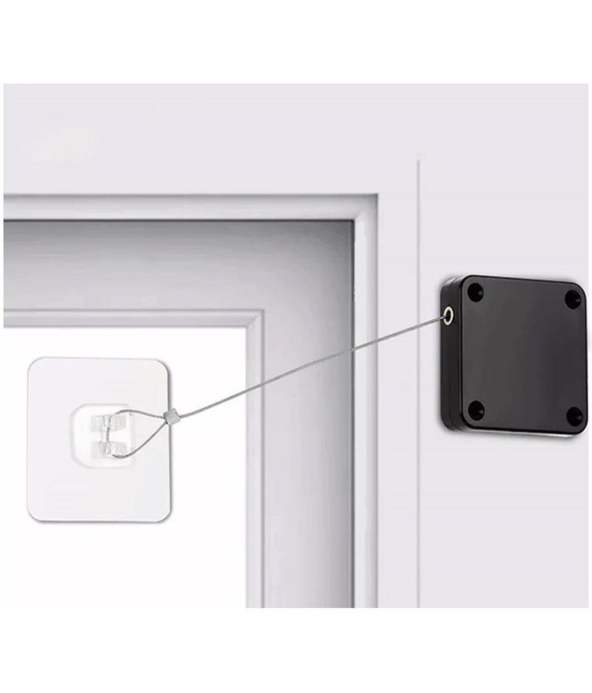 sakimo Automatic Door Closer for Bedroom/Room/Storm | Automatic Door Sensor Door Closer With Steel Drawstring ( Pack Of 1 ) sakimo Automatic Door Closer for Bedroom/Room/Storm | Automatic Door Sensor Door Closer With Steel Drawstring ( Pack Of 1 )