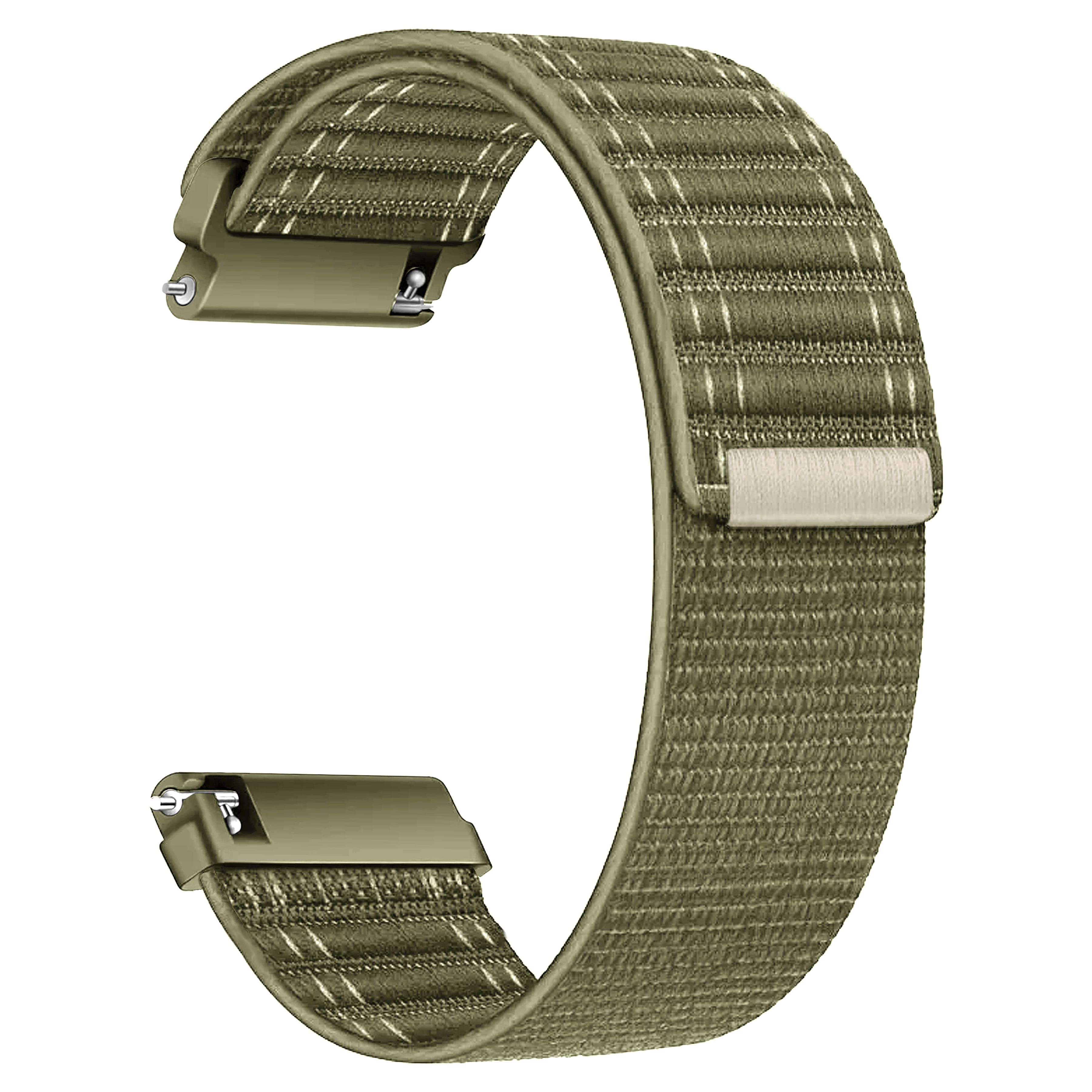     			ACM Watch Strap Soft Nylon 22mm compatible with Pebble Cruise Smartwatch Sports Band Khakhi