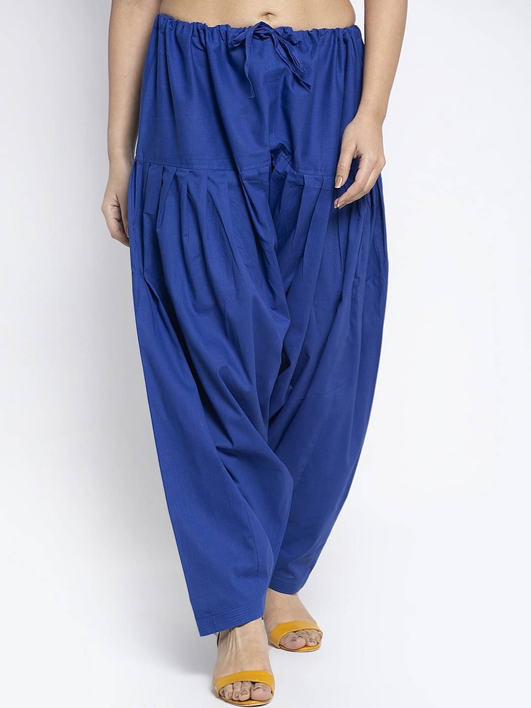     			Nios Fashion Pack of 1 Cotton Women's Patiala ( Blue )