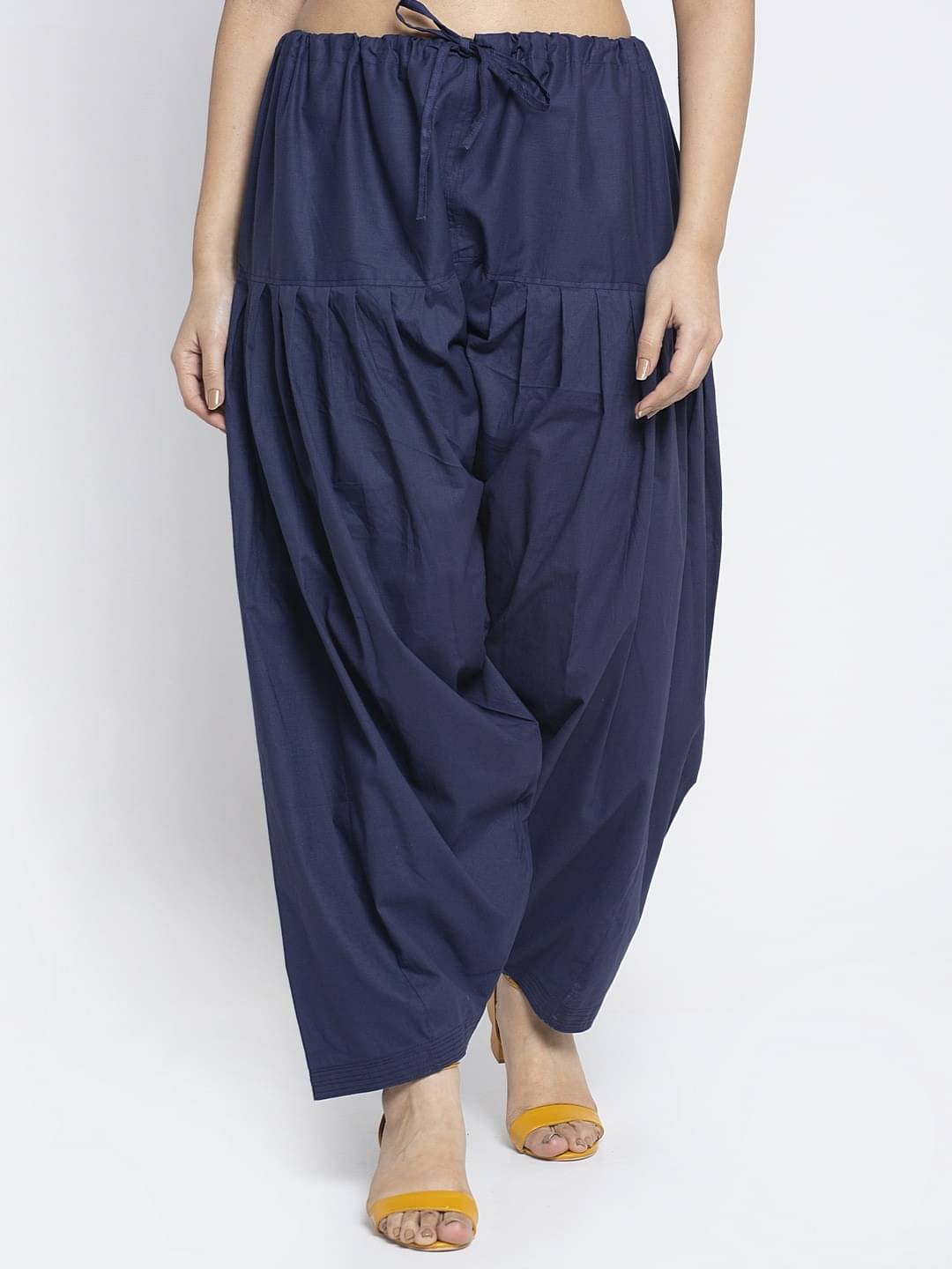     			Nios Fashion Pack of 1 Cotton Women's Patiala ( Navy Blue )