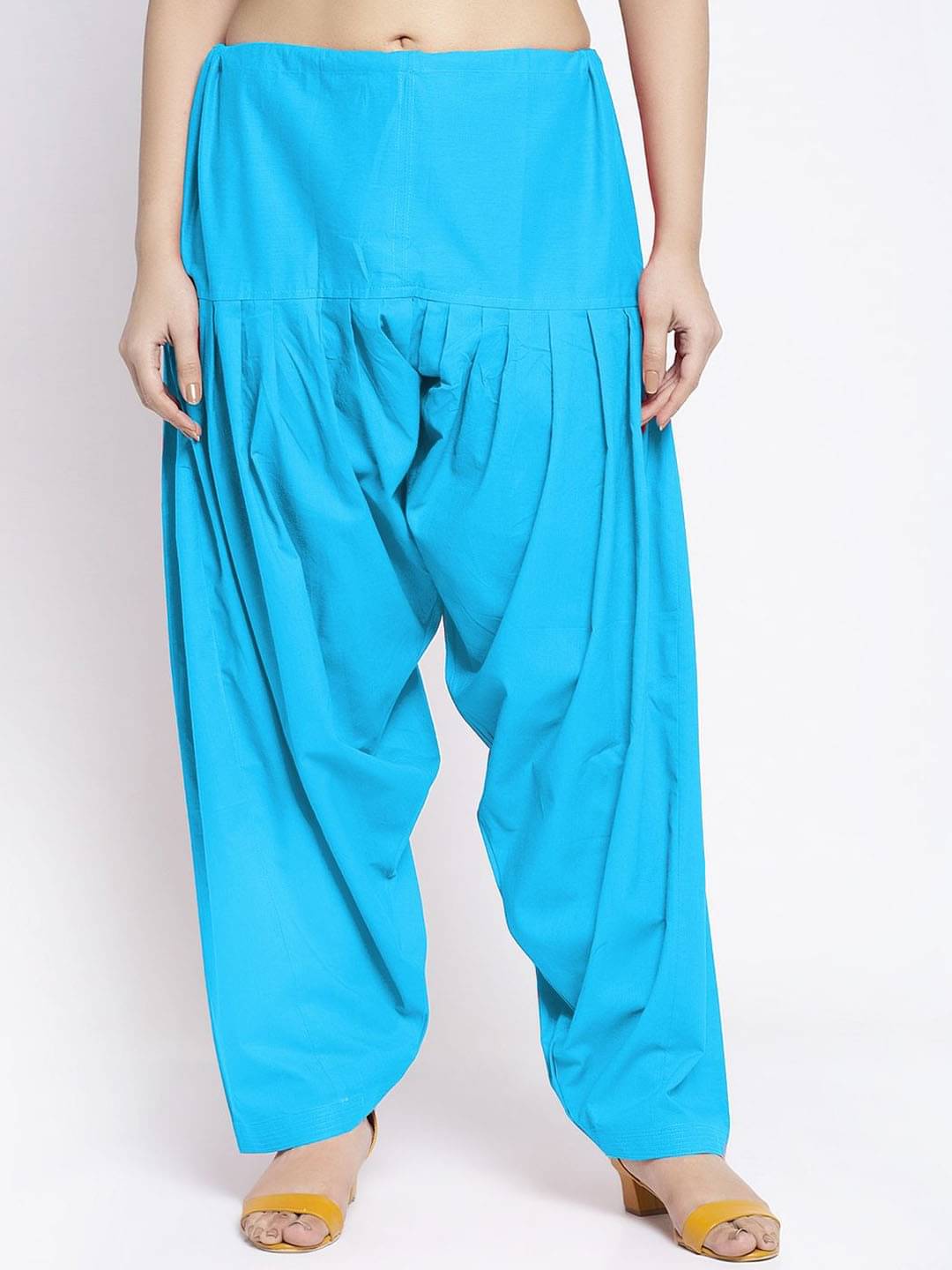     			Nios Fashion Pack of 1 Cotton Women's Patiala ( Light Blue )