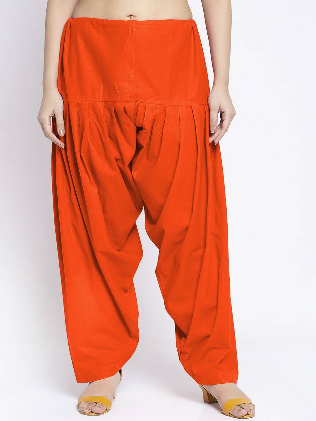     			Nios Fashion Pack of 1 Cotton Women's Patiala ( Orange )