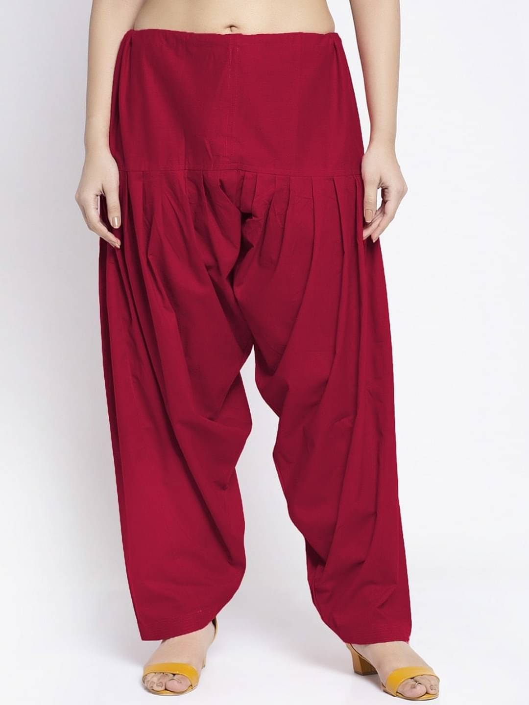     			Nios Fashion Pack of 1 Cotton Women's Patiala ( Maroon )
