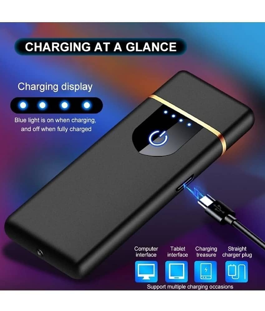 Pulsebit Black USB Lighter ( Pack of 1 ) - Sports and Fitness Equipment | Buy online on ZillyBuy