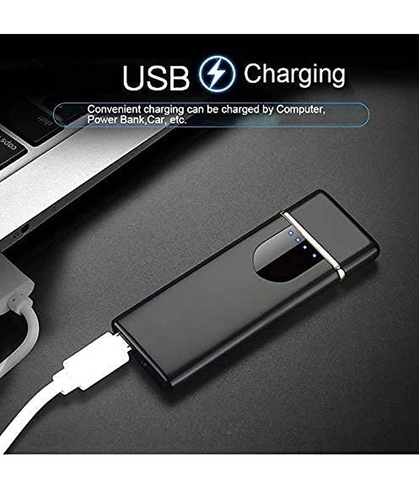 Pulsebit Black USB Lighter ( Pack of 1 ) - Sports and Fitness Equipment | Buy online on ZillyBuy