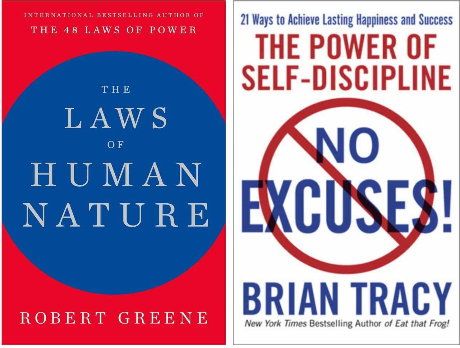     			The Laws Of Human & Self Discipline No Excuses New By Greene Robert & Mr. Brian Tracy